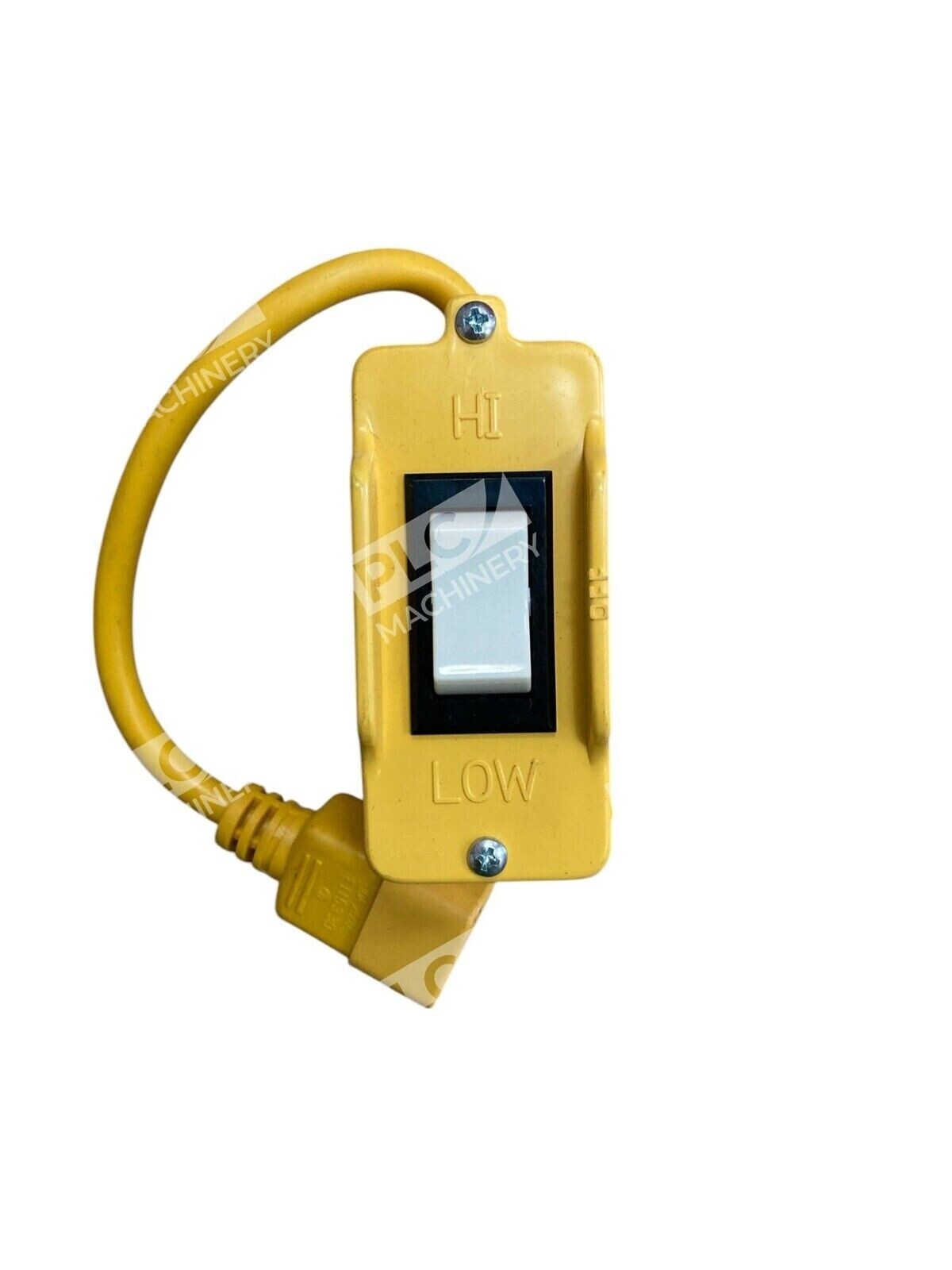 Well Shin E115330 10A 250V 1VCH6 Yellow Dayton Drop Cord Rocker Switch WS-003 - Image 2