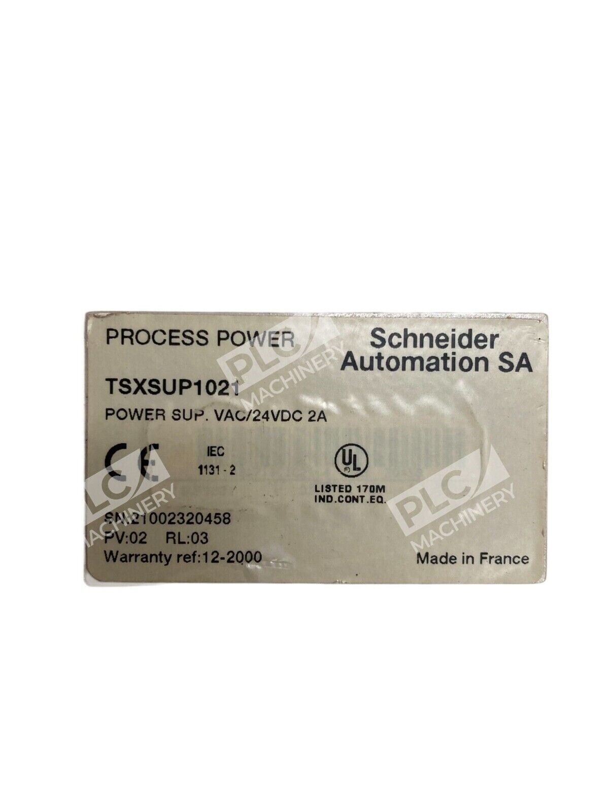 Schneider Automation Modicon Telemecanique TSX Sup 2A Power Supply TSXSUP1021 - Image 5