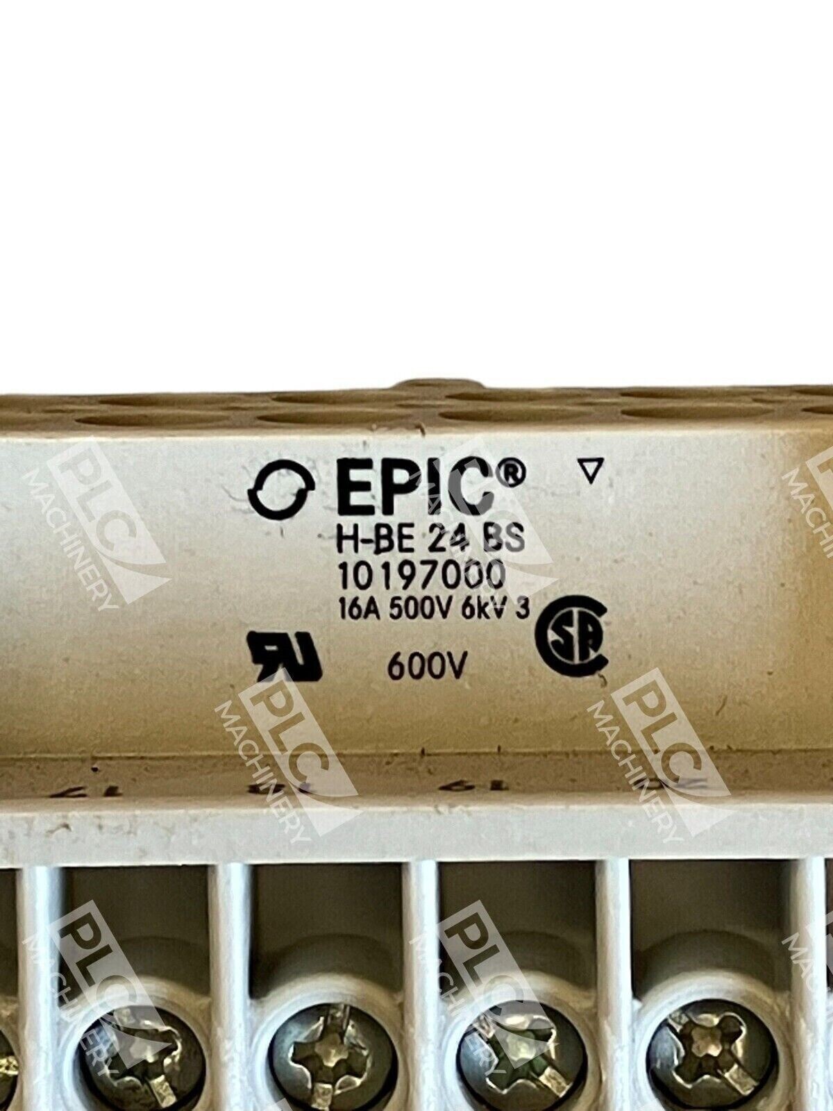 Epic 16A 500V 6kV 3 10197000 Connector H-BE 24 BS - Image 3