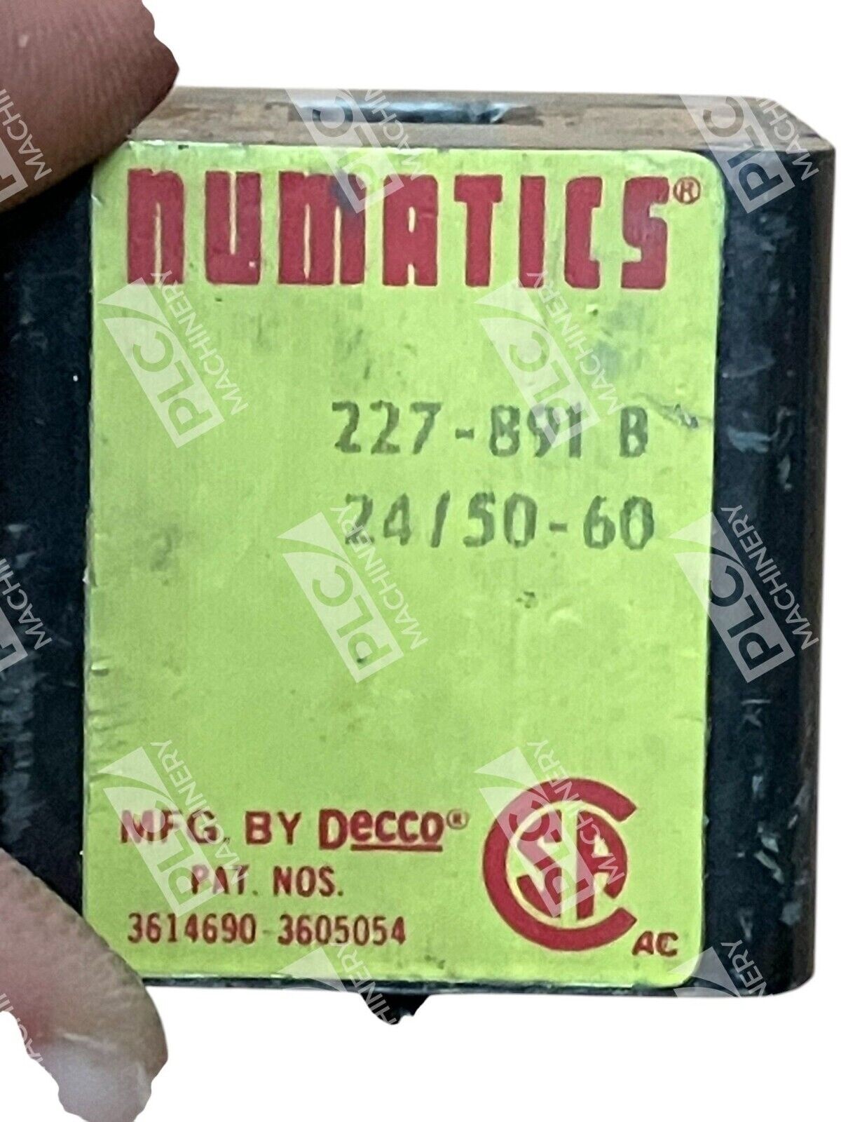 Numatics 24VAC 0.420A 50/60Hz 15" Wire Length Solenoid Valve Coil 227-891B - Image 3