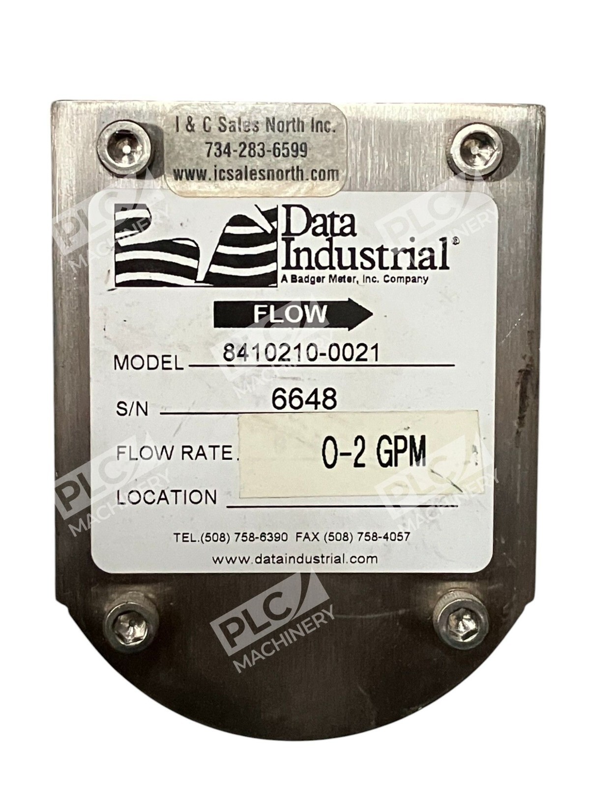 Data Industrial 0-2GPM Flow Sensor Switch 8410210-0021 - Image 3