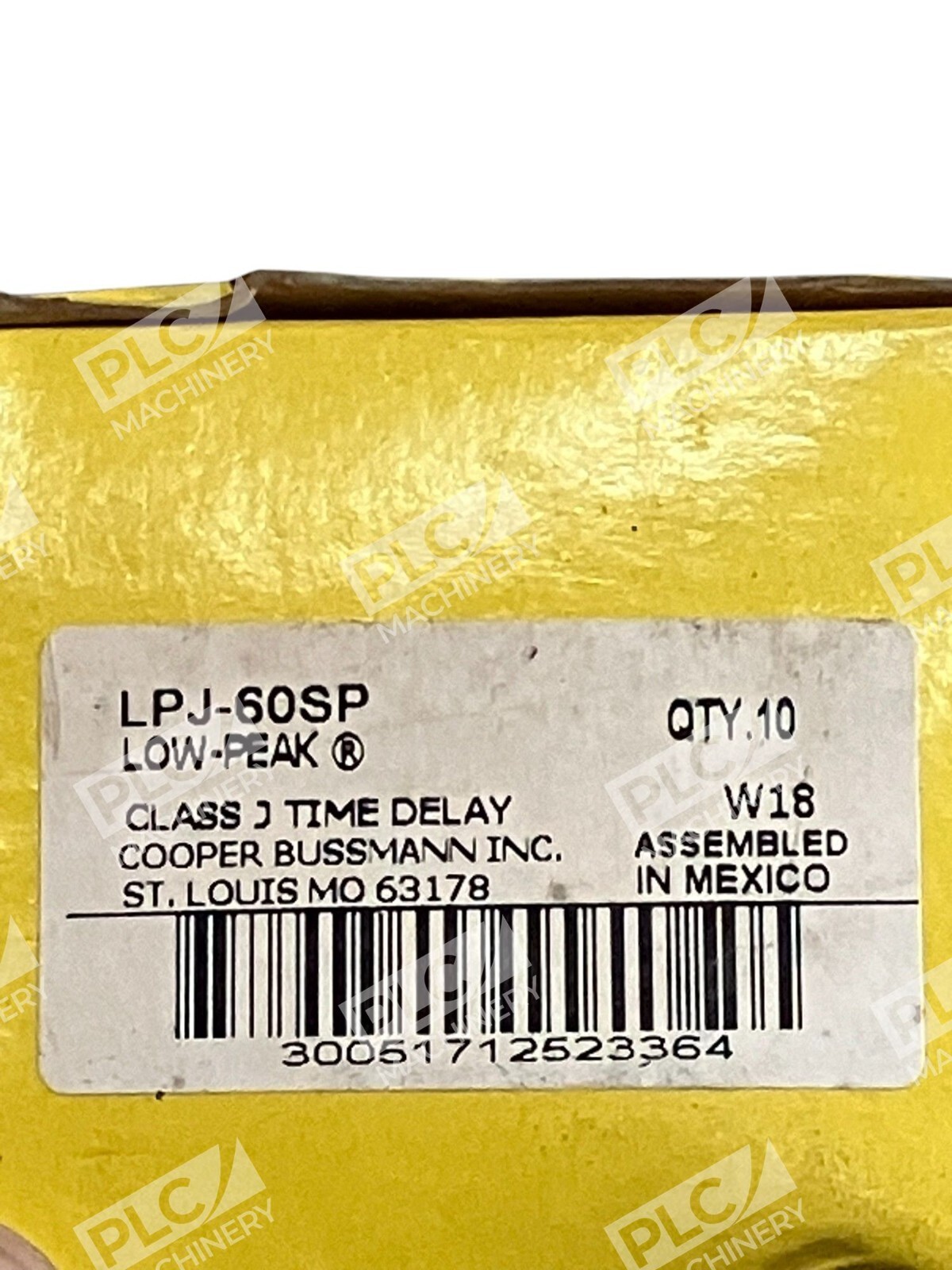 Bussmann LPJ-60SP - Bussmann Cooper 60A Low Peak Fuse LPJ-60SP (Box of 10)