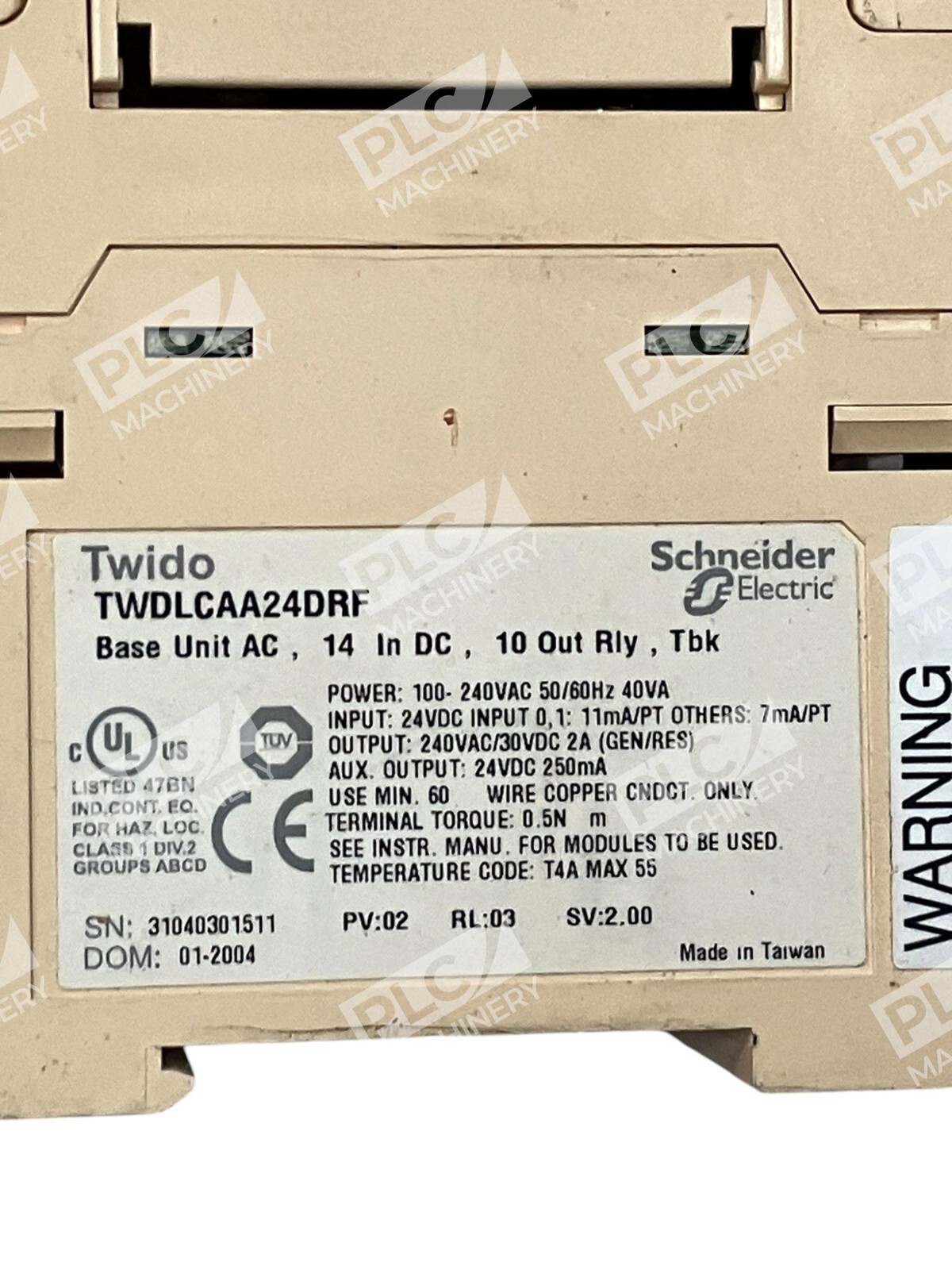 Schneider Electric Twido Base Unit Module TWDLCAA24DRF - Image 3