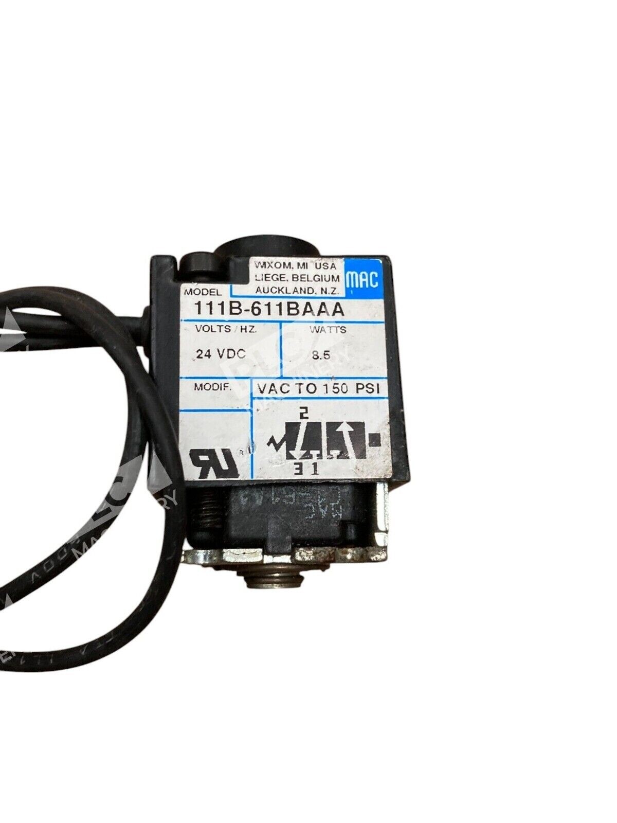 MAC 111B-611BAAA - MAC 3-Way 100 Series Solenoid Valve 111B-611BAAA