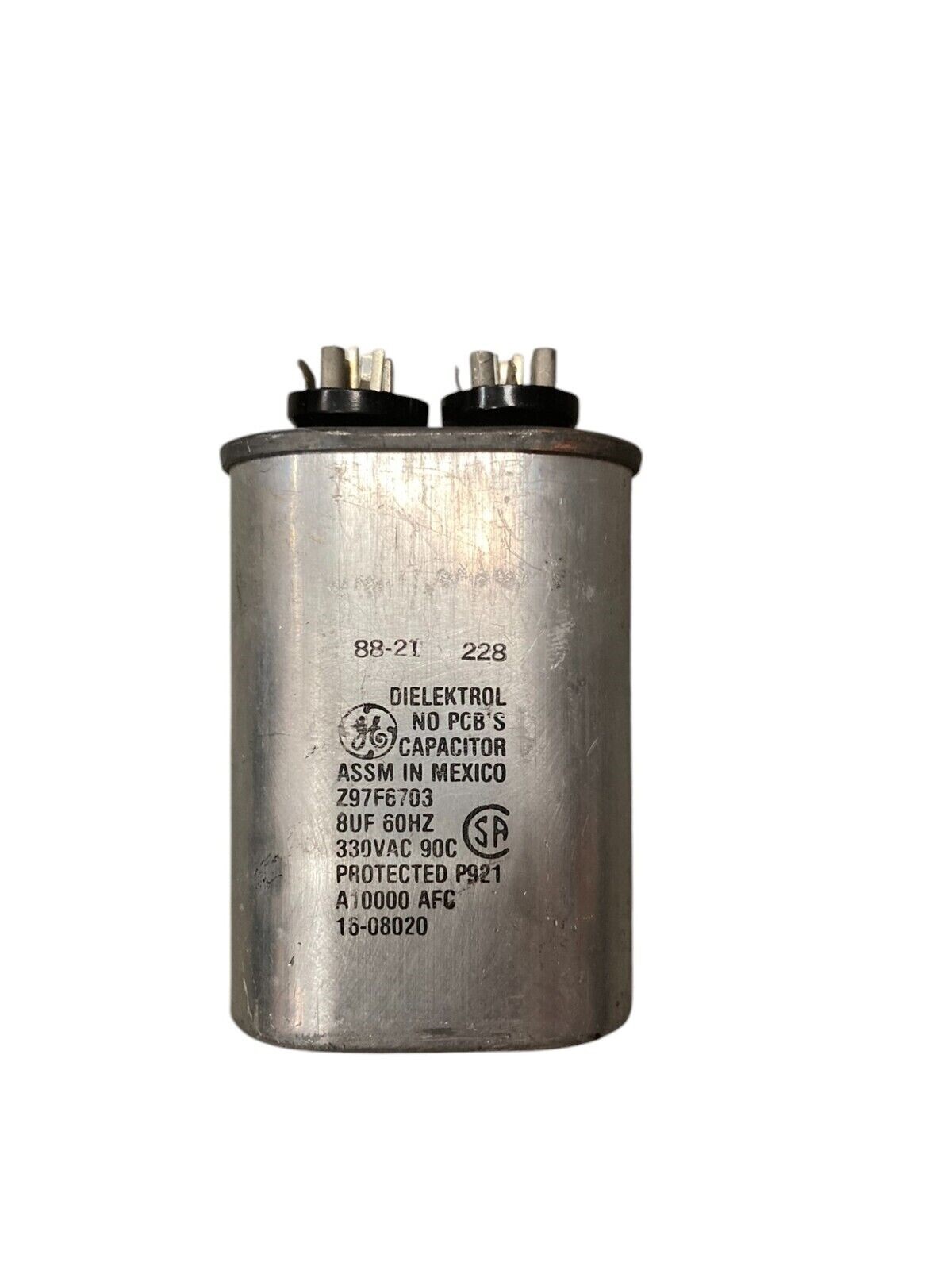 General Electric Z97F6703 - General Electric 8uF 60Hz 330VAC 16-08020 Dielektrol Capacit