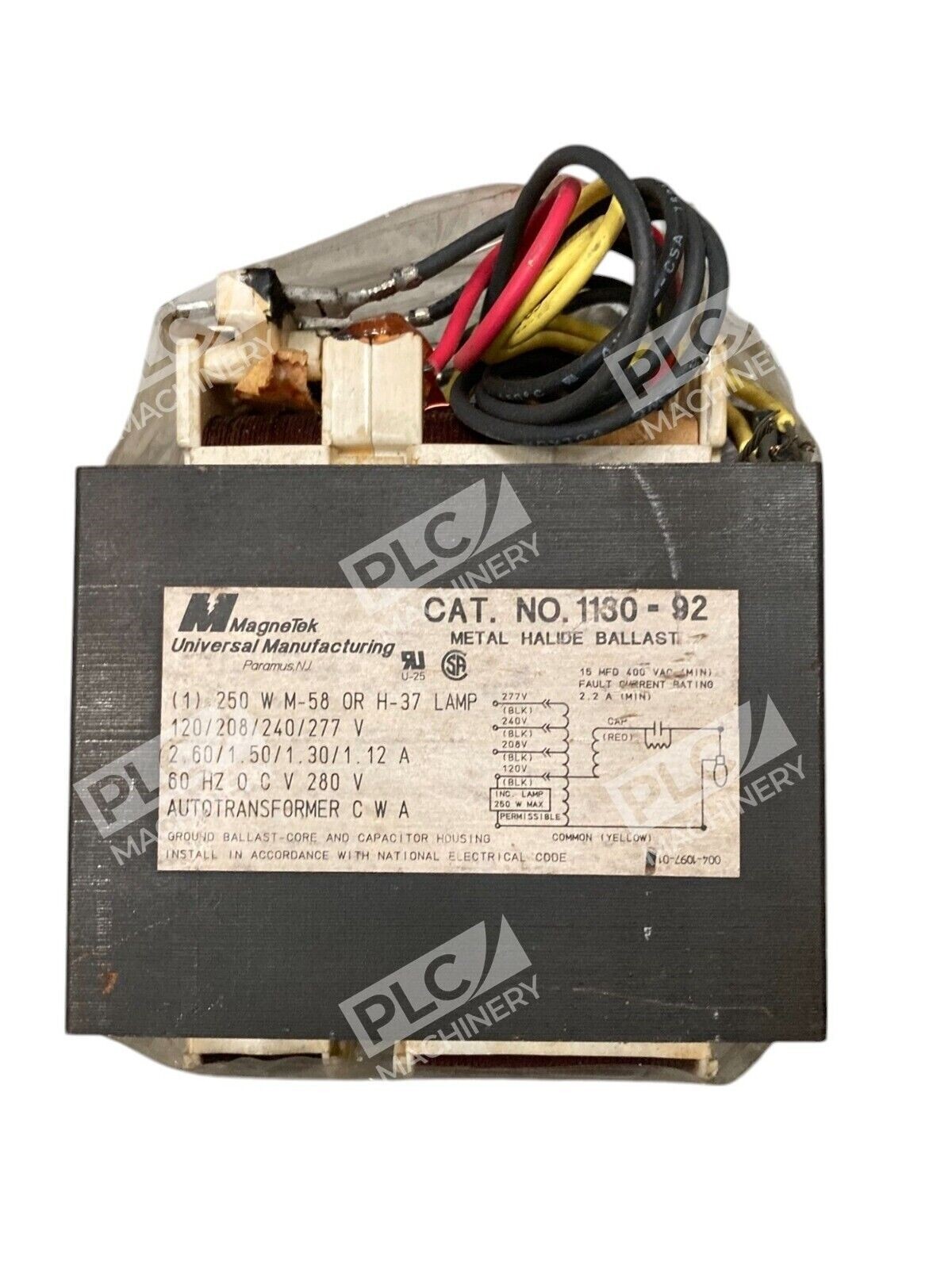MagneTek 1130-92 - MagneTek Metal Halide Ballast 1130-92