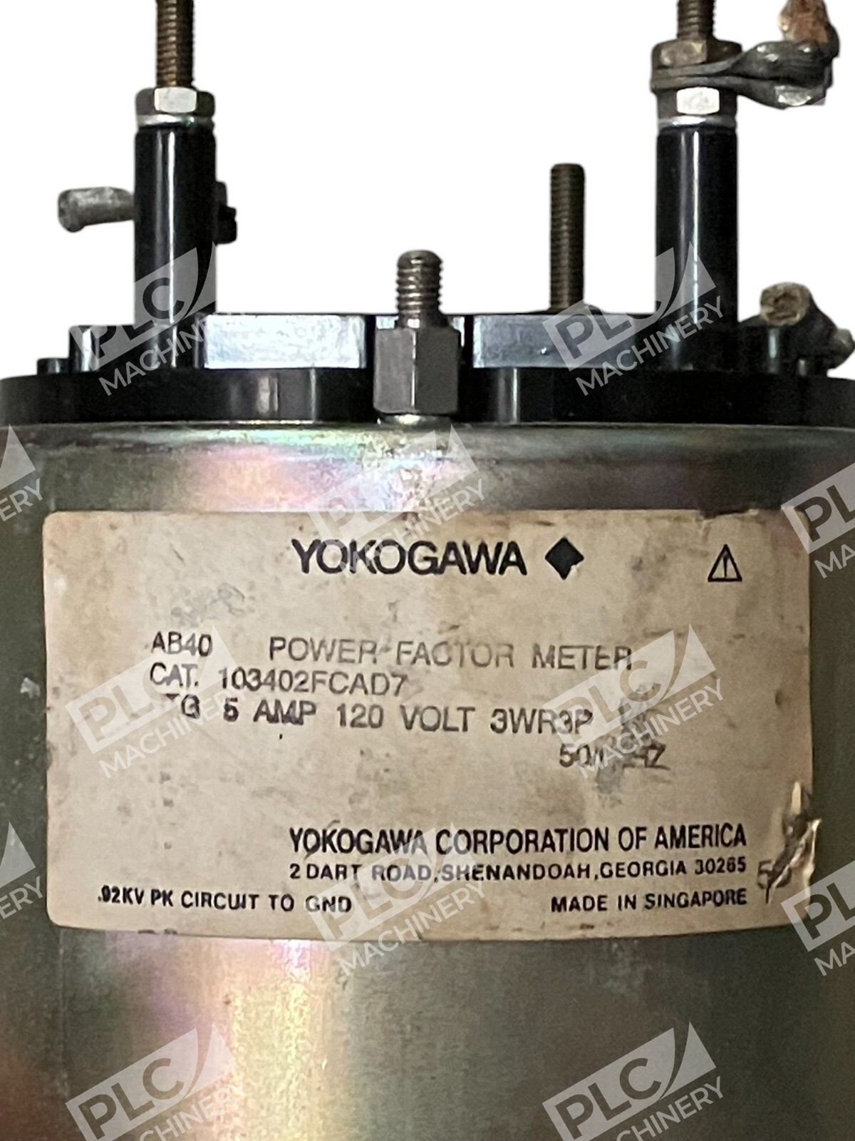 103402FCAD7 - Yokogawa - AB40 5A 120V 3WR3P Power Factor Meter - Image 3