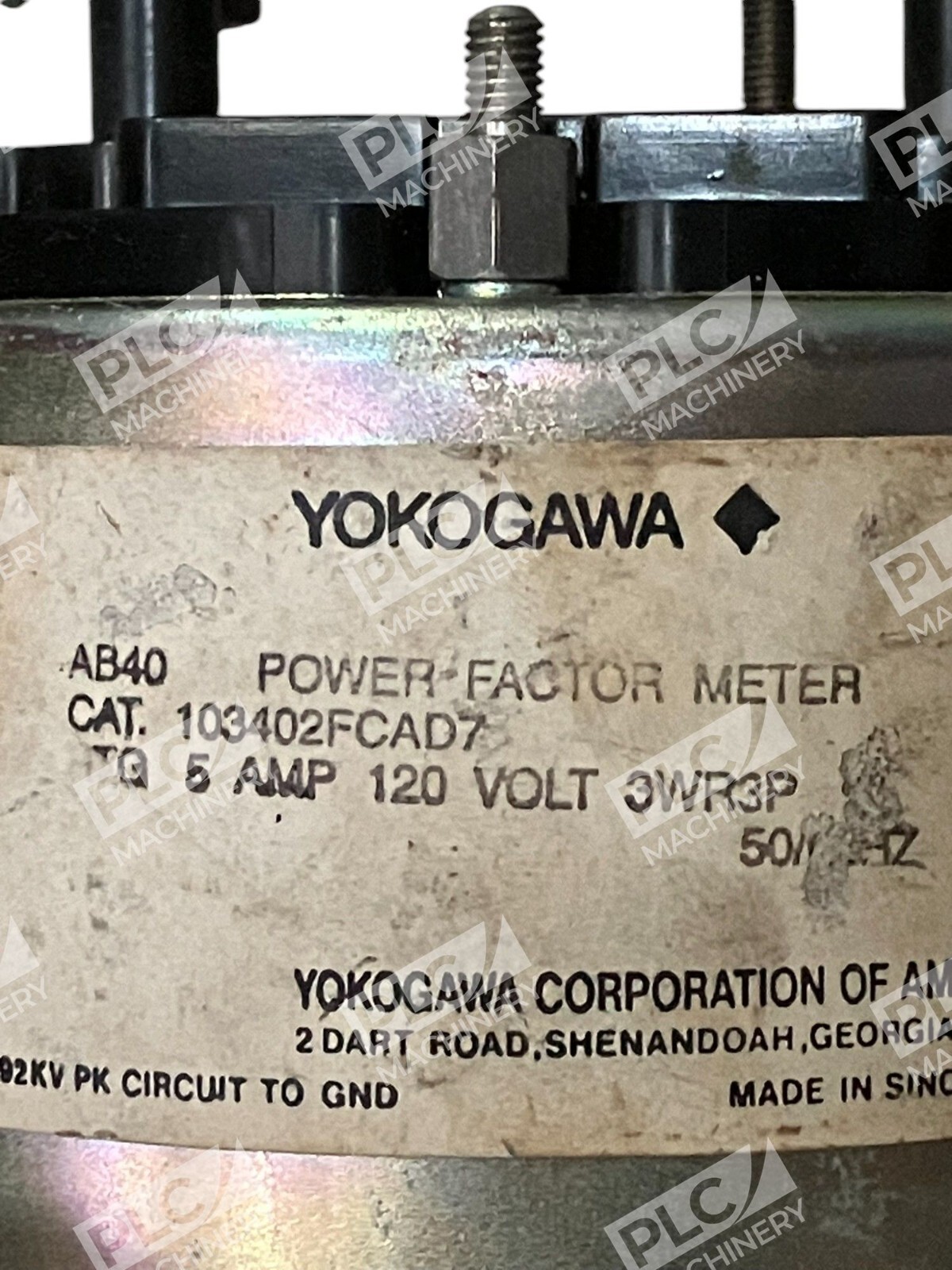 103402FCAD7 - Yokogawa - AB40 5A 120V 3WR3P Power Factor Meter - Image 4