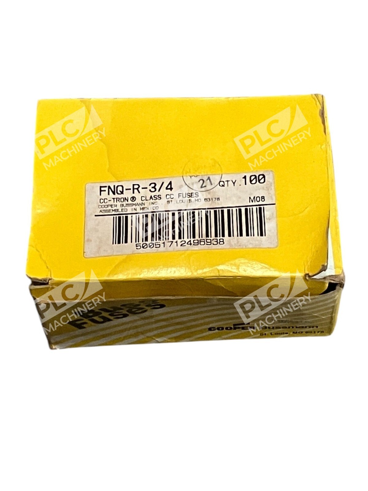 Bussmann Cooper 0.75A CC-Tron Fuse FNQ-R-3/4 (Box of 7) - Image 3
