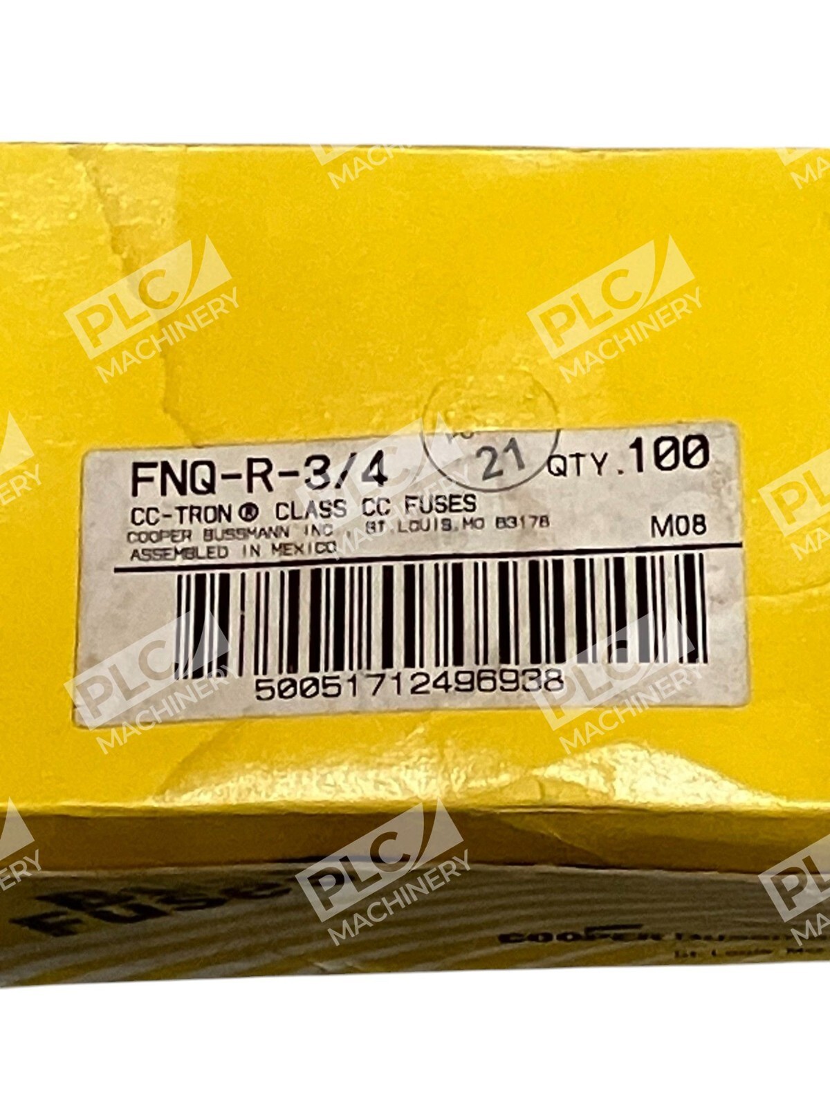 Bussmann Cooper 0.75A CC-Tron Fuse FNQ-R-3/4 (Box of 7) - Image 4