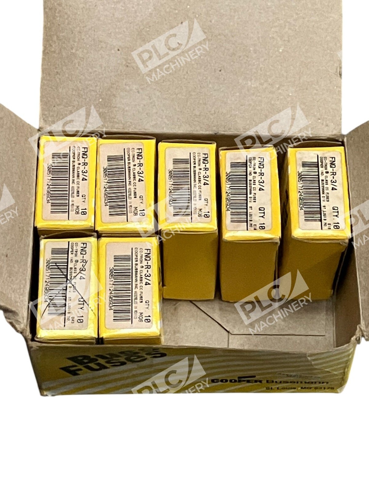 Bussmann FNQ-R-3/4 - Bussmann Cooper 0.75A CC-Tron Fuse FNQ-R-3/4 (Box of 7)