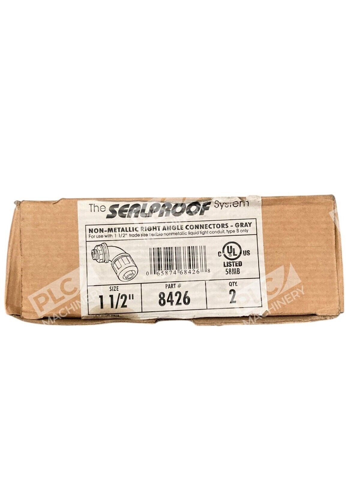 Sealproof 8426 - Sealproof System 1-1/2" Gray Right Angle Connectors 8426 (Bo