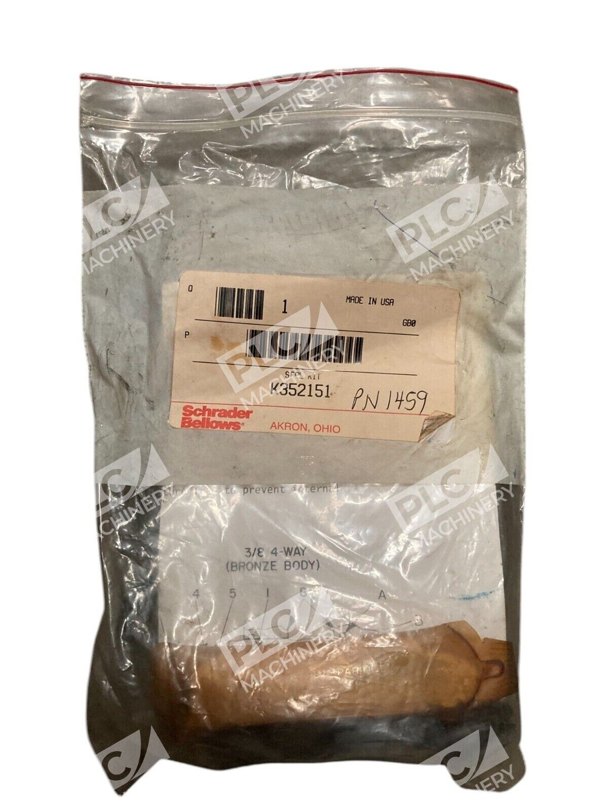 Schrader Bellows K352151 - Schrader Bellows Parker 3/8 4-Way Seal Kit K352151
