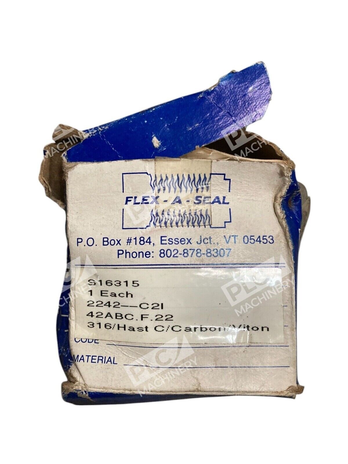Flex-A-Seal 2242-C2I - Flex-A-Seal S16315 42ABC.F.22 25250 Silicon Viton 1-3/4" Bel