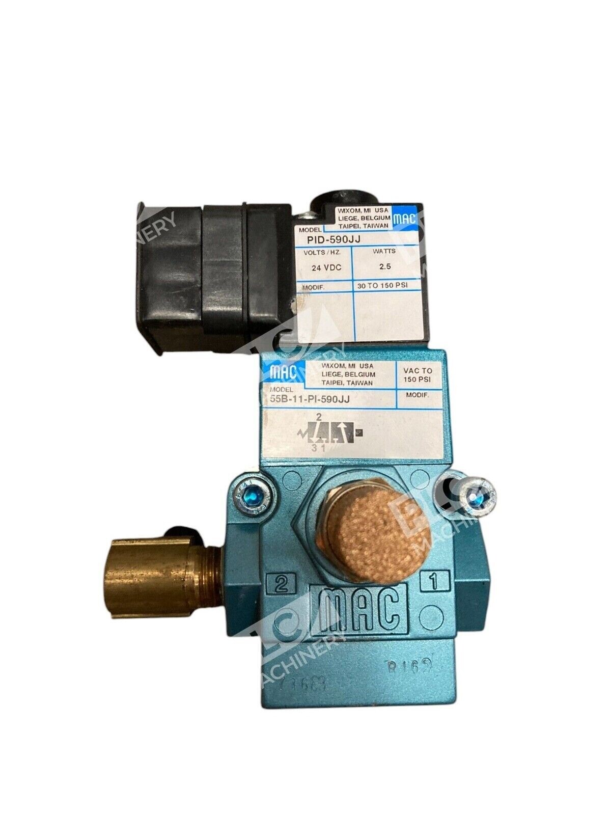 MAC PID-590JJ - MAC 55B-11-PI-590JJ 24VCD 2.5W Solenoid Valve PID-590JJ