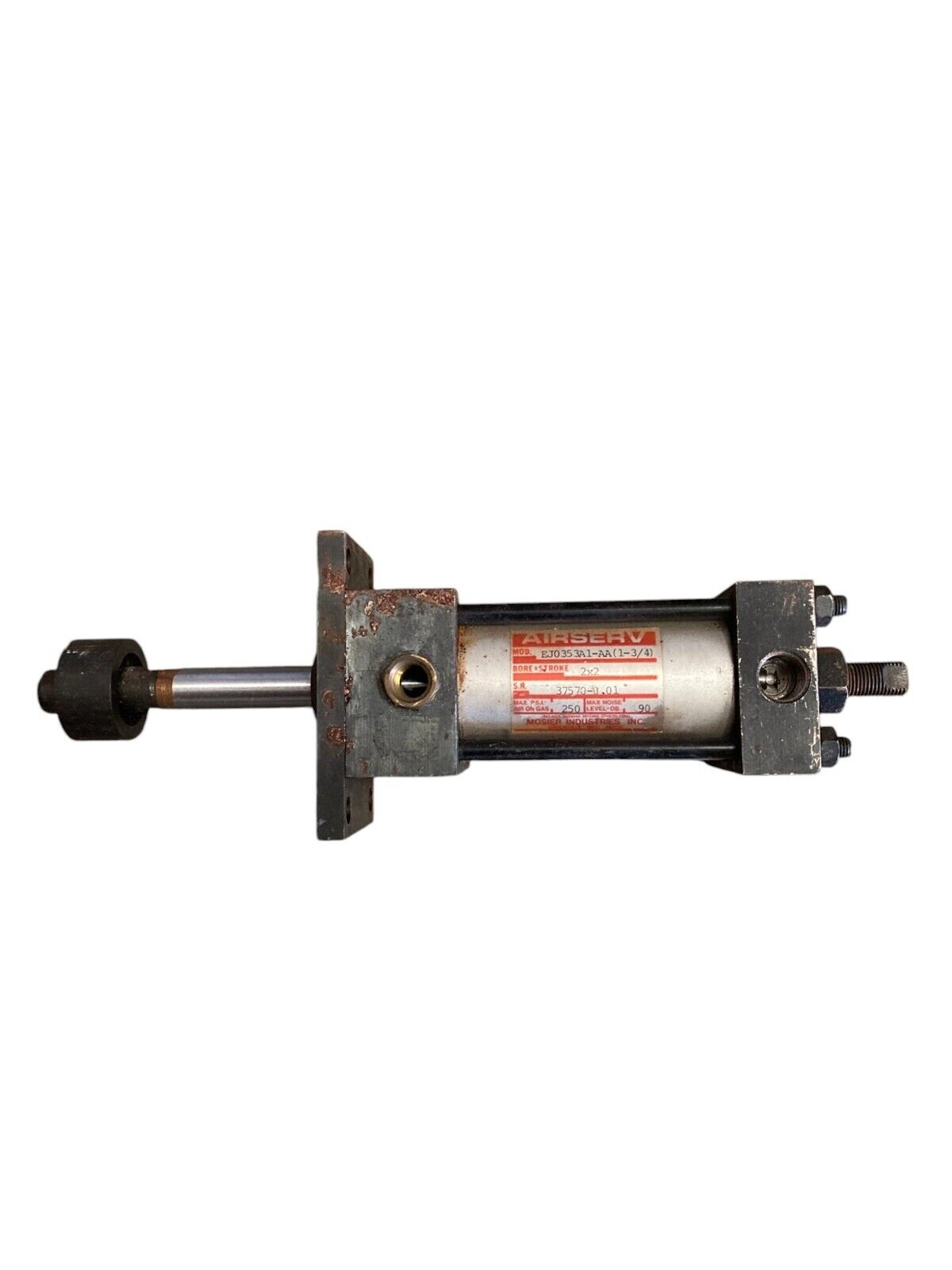 Mosier Airserv 2" Bore 2" Stroke 250PSI Pneumatic Cylinder EJ0353A1-AA(1-3/4) - Image 2