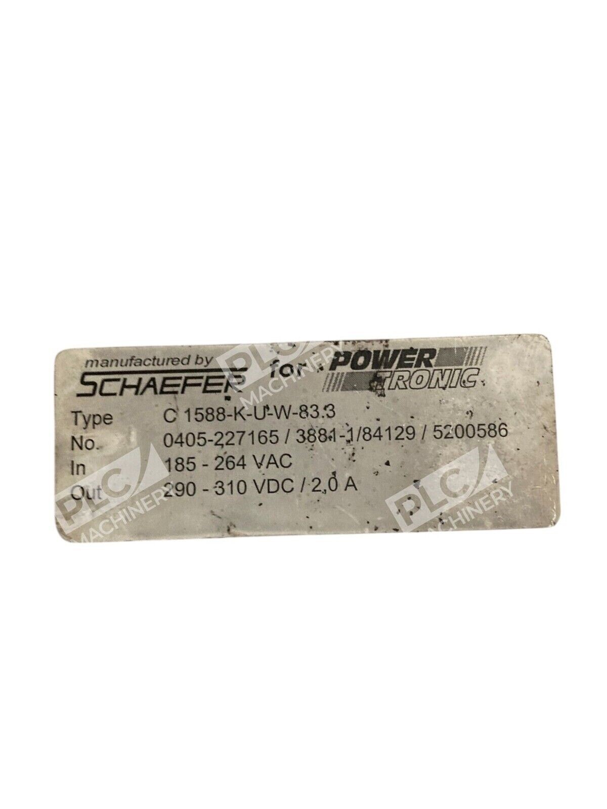 Schaefer Power Tronic C 1588-K-U-W-83.3 - Image 3