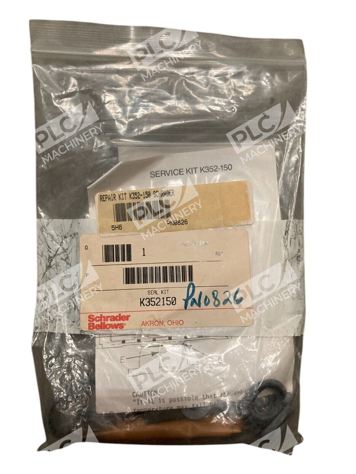 Schrader Bellows K352150 - Schrader Bellows PN0826 K352-150 Service Repair Seal Kit K35