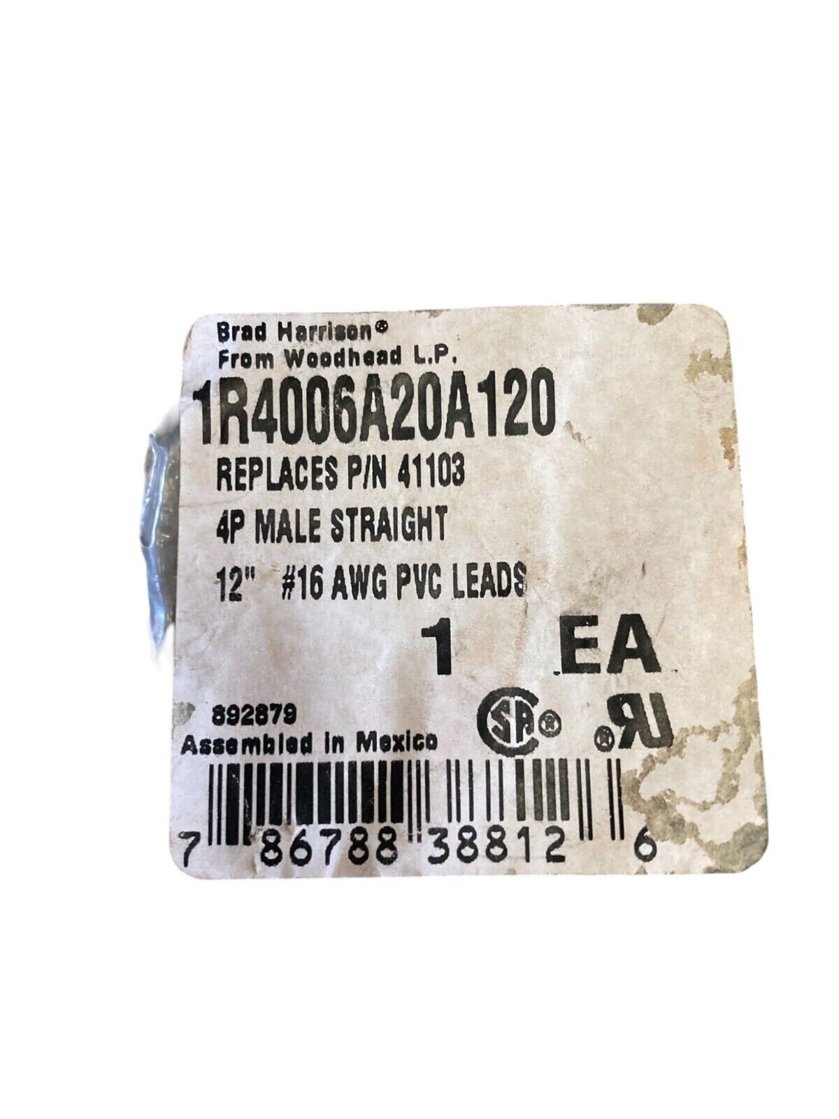Woodhead Replaces 41103 12" #16 AWG PVC Leads 4P Straight 1R4006A20A120 - Image 3