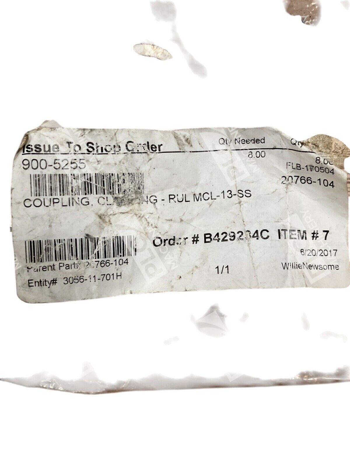 Ruland Manufacturing 13mm Nomar One Piece Shaft Collar MCL-13-SS (bag of 8) - Image 4