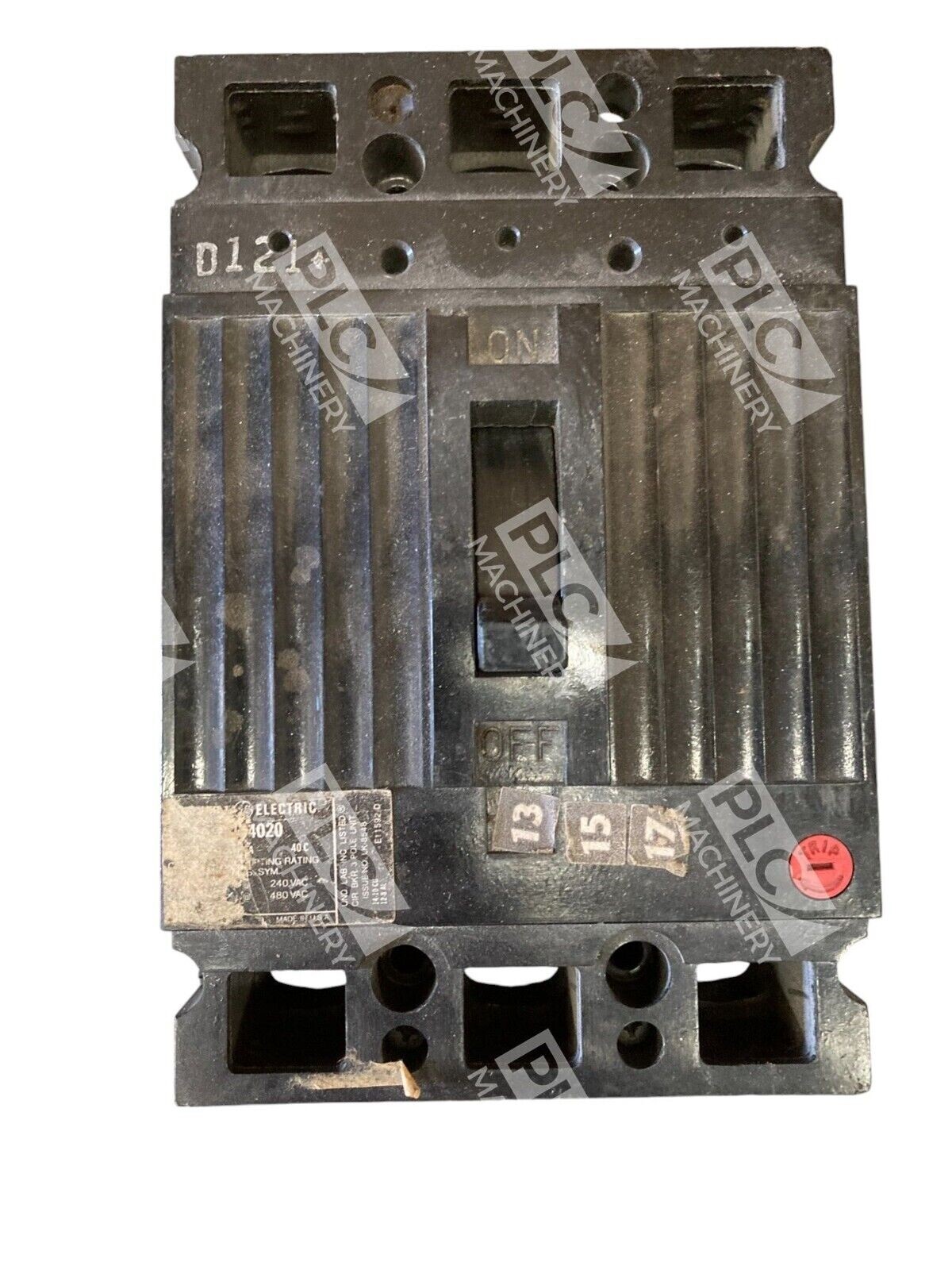 General Electric GE 3 Pole Circuit Breaker 20A TED134020 - Image 2