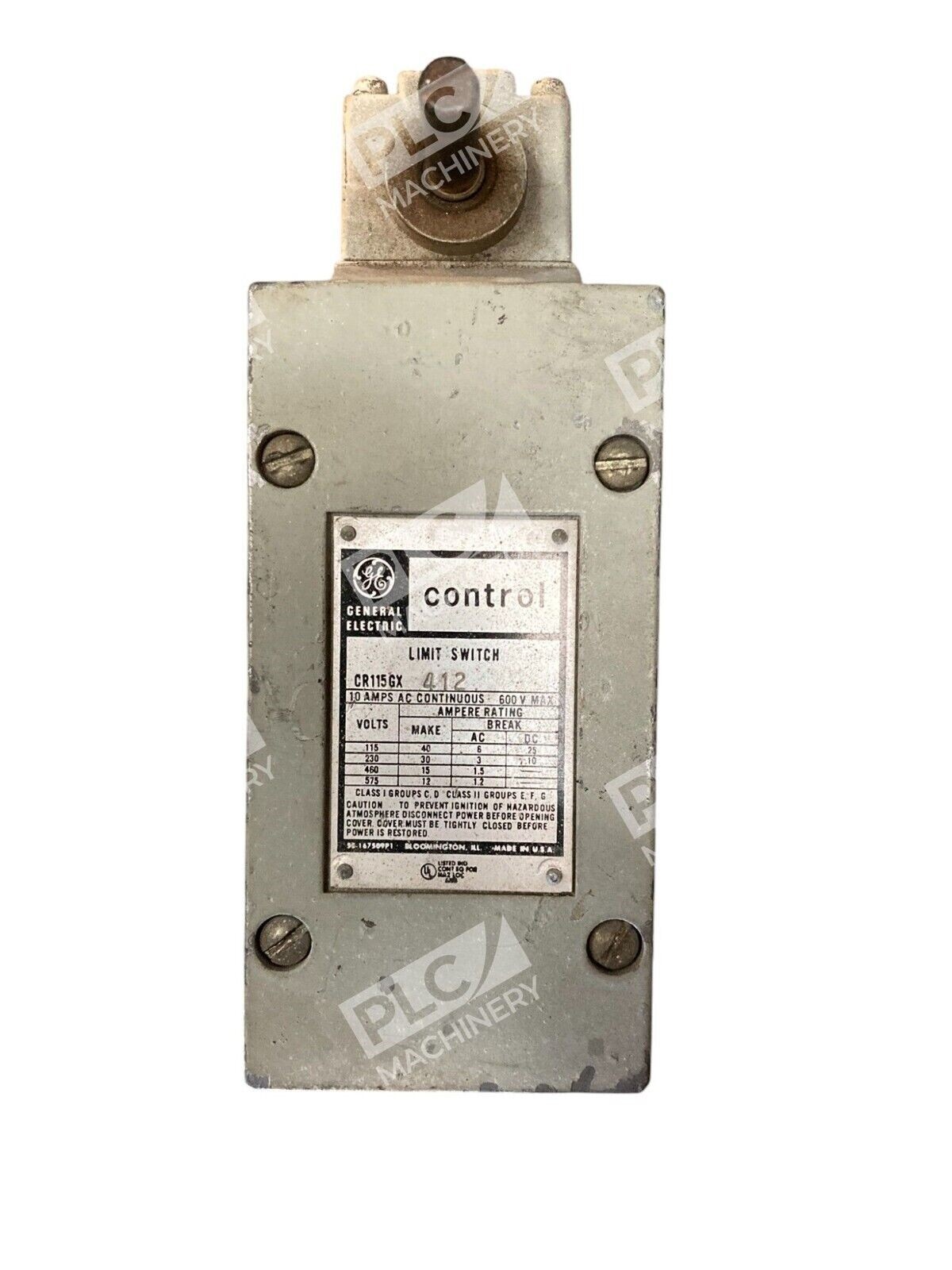 General Electric CR115GX412 - General Electric GE Control 10A 600V Limit Switch CR115GX412