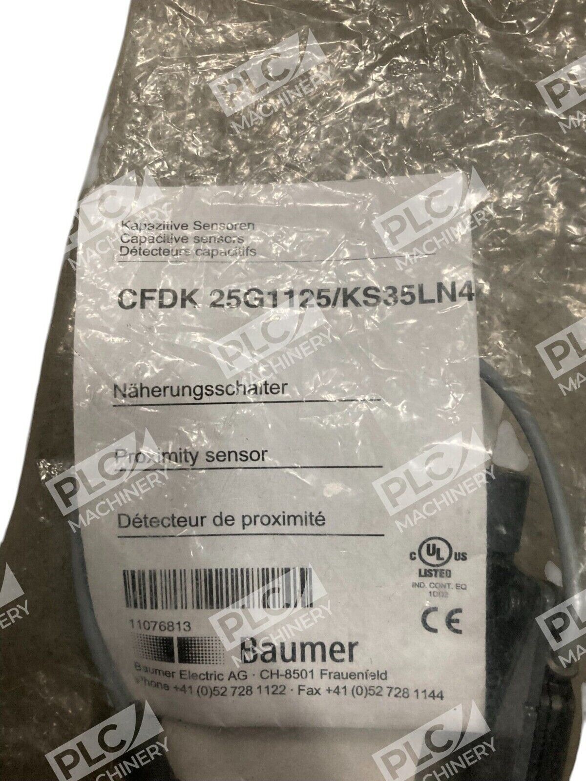 Baumer 11076813 Proximity Sensor CFDK 25G1125.KS35LN4 - Image 3
