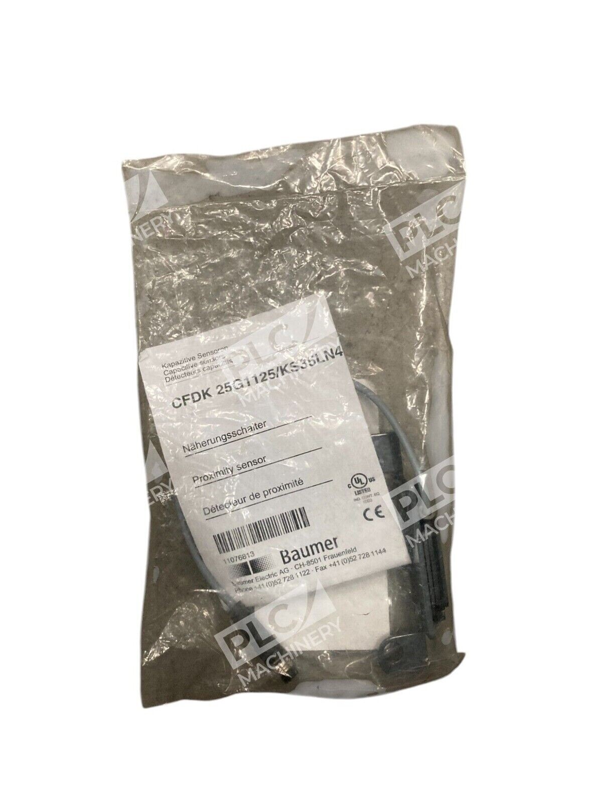 Baumer CFDK 25G1125.KS35LN4 - Baumer 11076813 Proximity Sensor CFDK 25G1125.KS35LN4