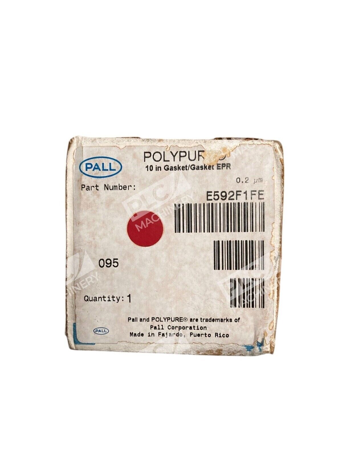 Pall E592F1FE - Pall 10" Gasket EPR 340 0.2µm Polypure E592F1FE