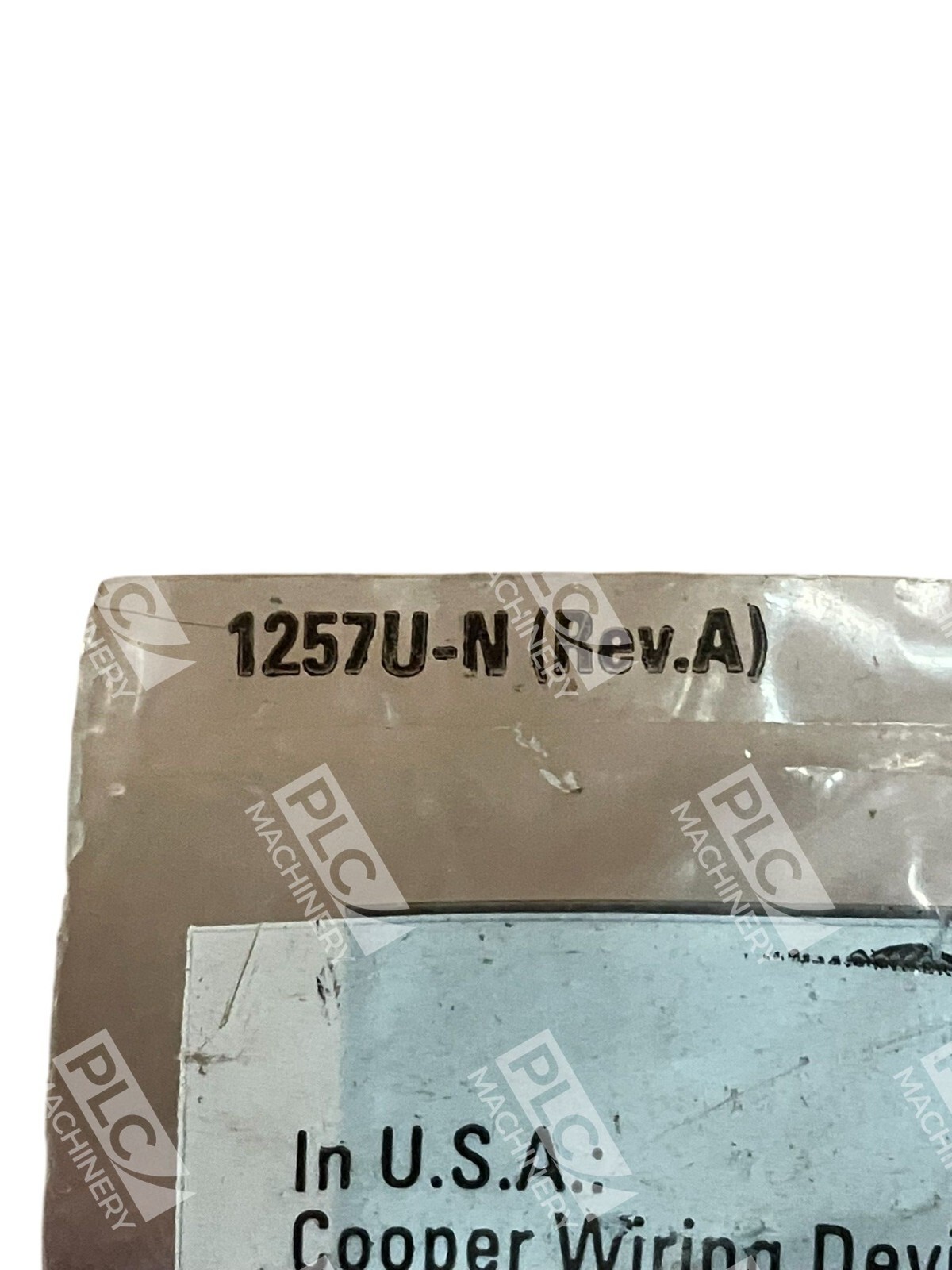 Cooper Wiring Device 3 Pole 4 Wire Grounding 1257U-N Rev A - Image 3