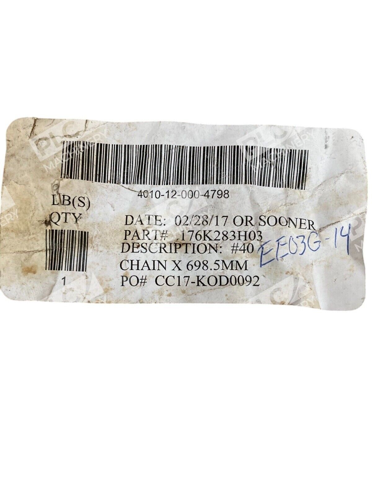 PRC 698.5mm Length Chain 40 - Image 3