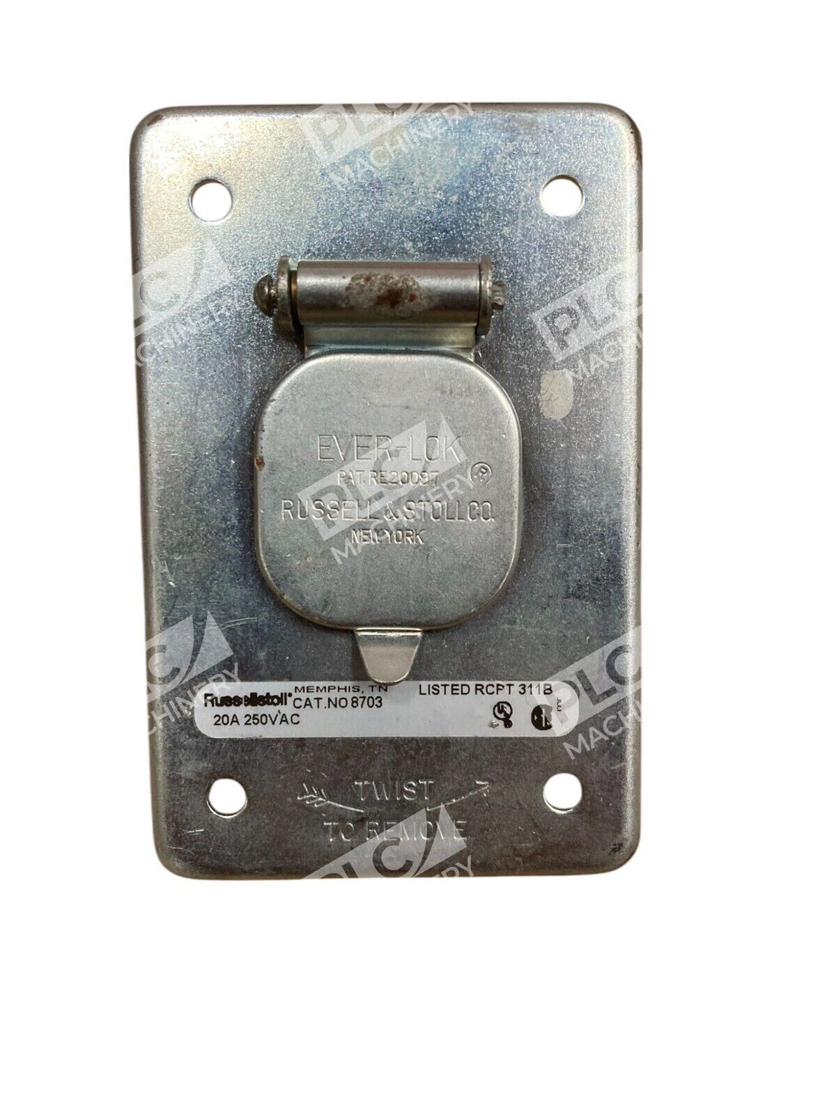 Russellstoll 311B 20A 250VAC Ever-Lok Receptacle 8703 - Image 2