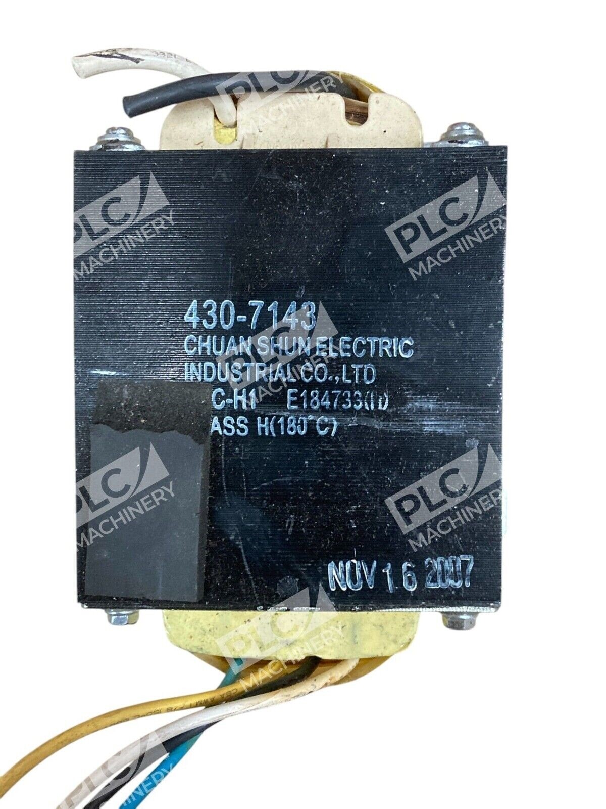Chuan Chun Electric 430-7143 - Chuan Chun Electric C-H1 E184733(11) Class H Power Transform