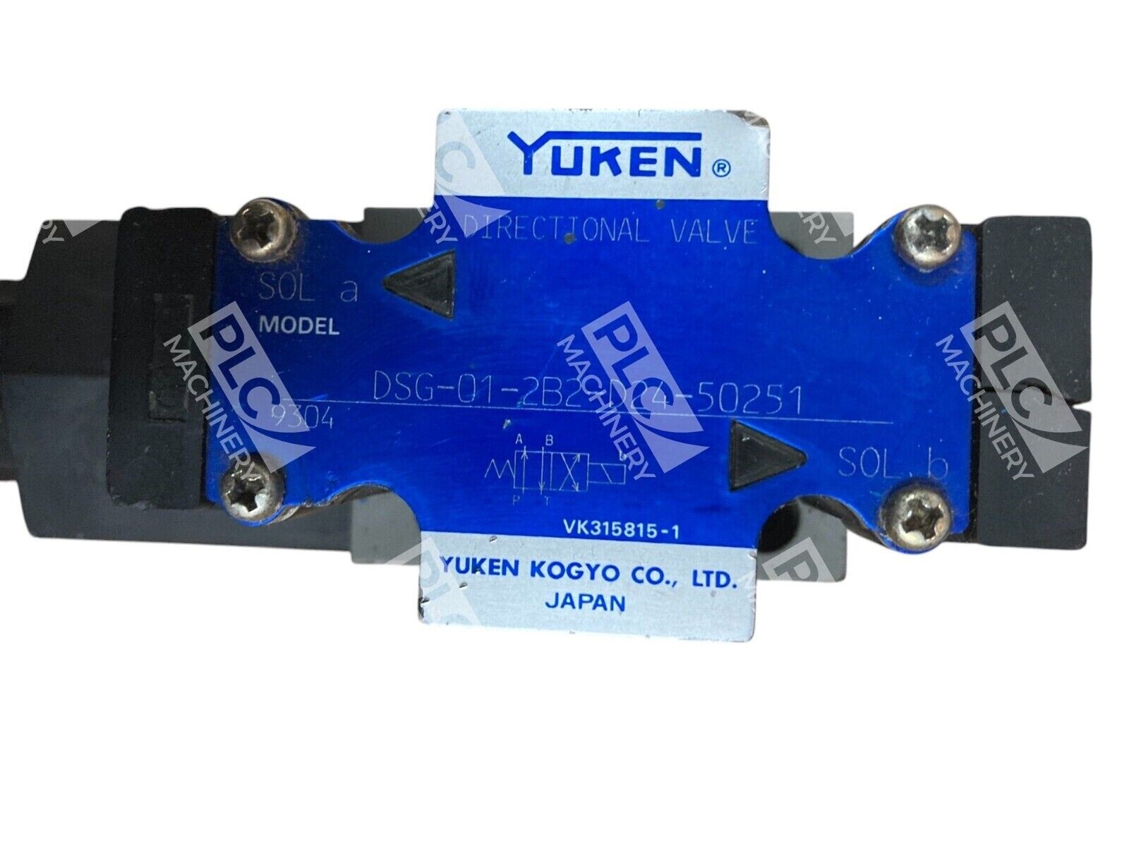 Yuken DSG-01-2B2-D24-50251 - Yuken VK315815-1 Directional Valve DSG-01-2B2-D24-50251