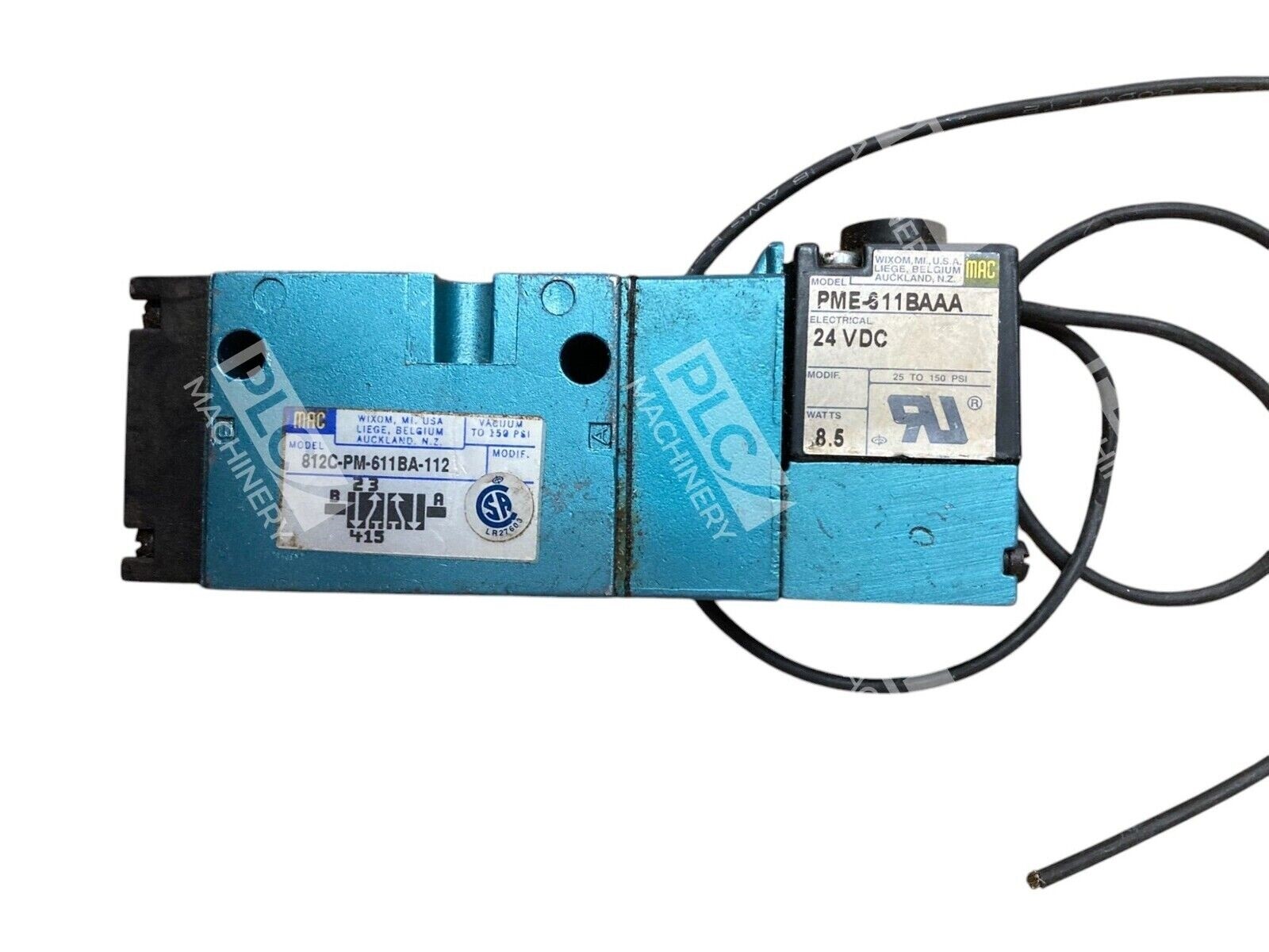 MAC P8.5W 24VDC PME-611BAAA Valve Assembly 812C-PM-611BA-112 - Image 2