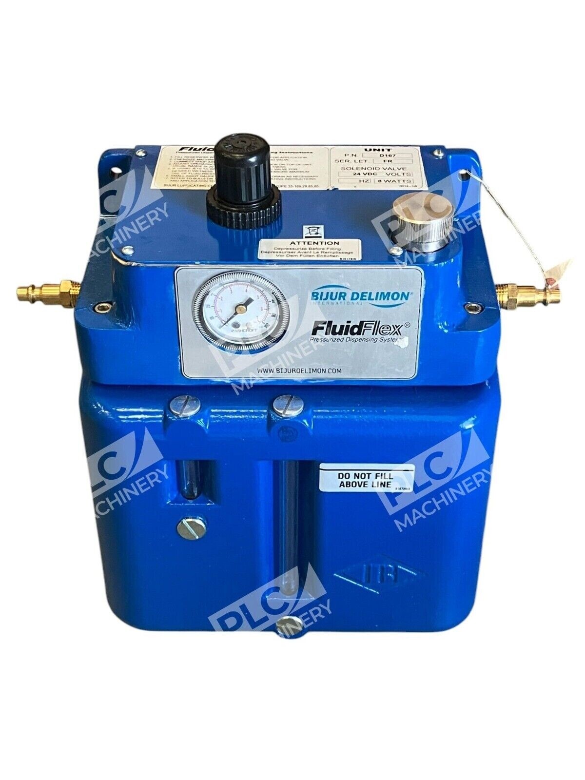 Bijur Delimon D167 - Bijur Delimon FluidFlex 8W 24VDC Pressurized Dispensing Sole