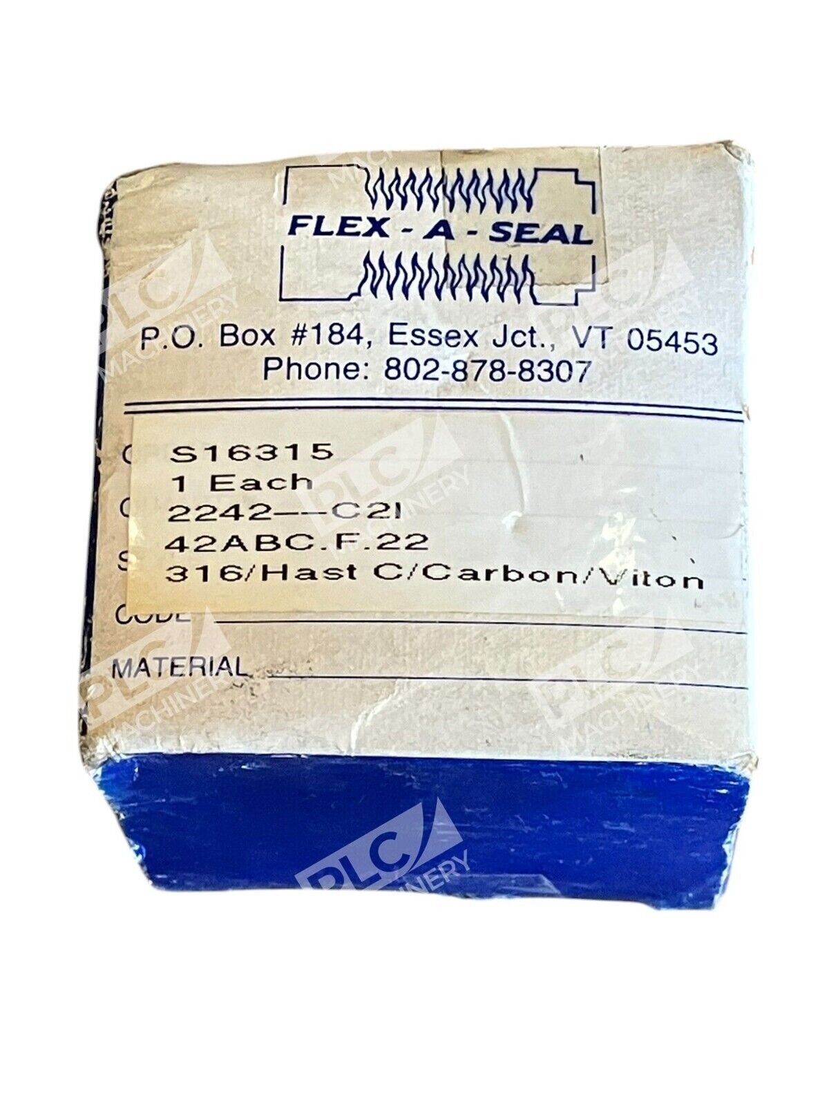 Flex-A-Seal 2242-C21 42ABC.F.22 316 Hast C Carbon Viton S16315 - Image 3