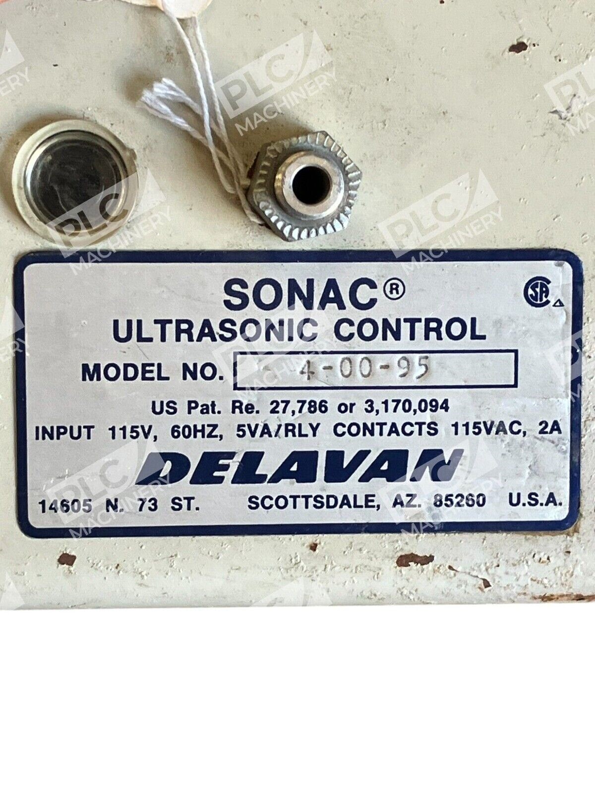 Delavan Sonac Ultrasonic Control 4-00-95 - Image 3