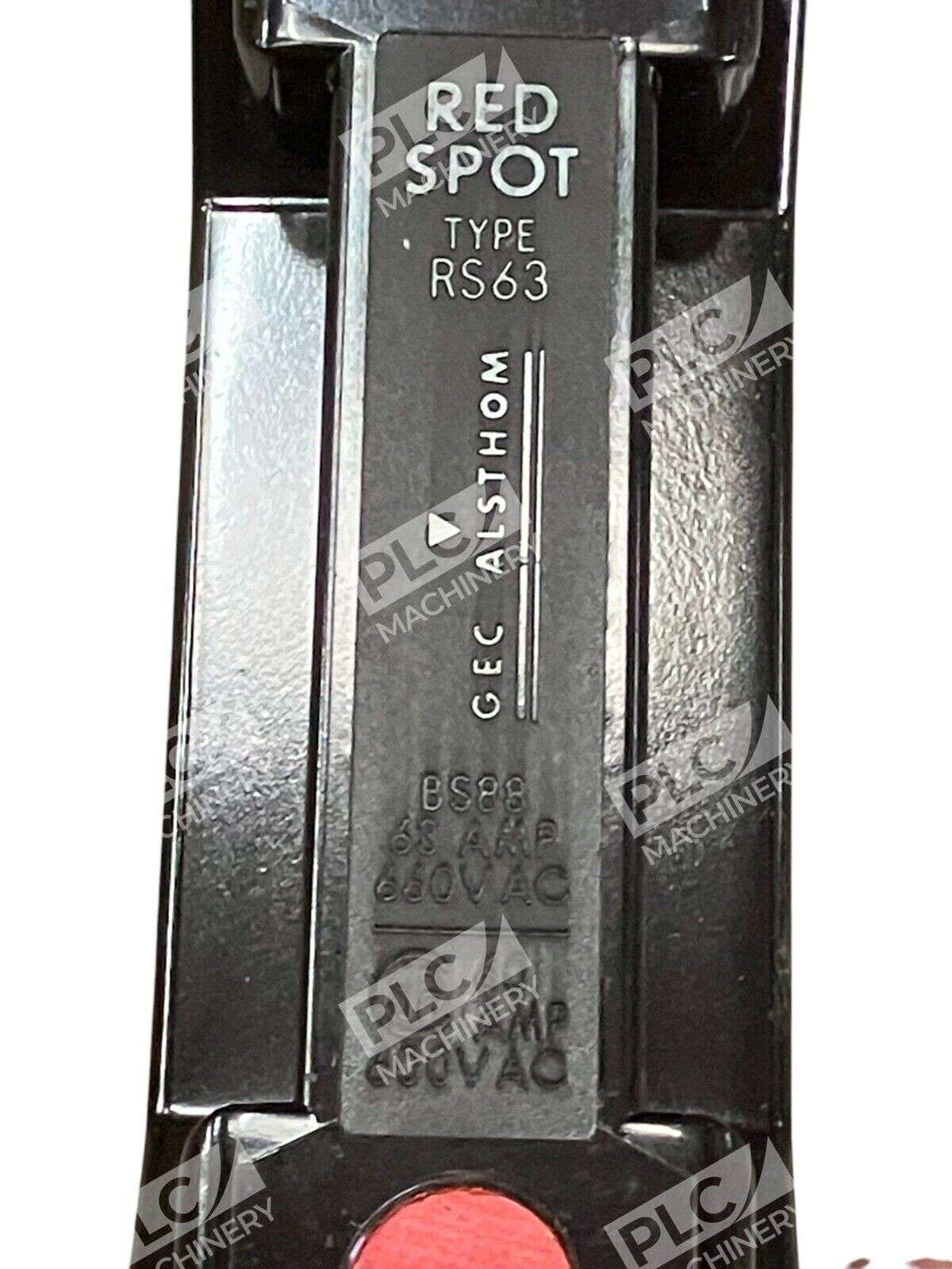 GEC Alsthom BS88 63A 660VAC 60A 600VAC Red Spot Fuse Holder Type RS63 - Image 3