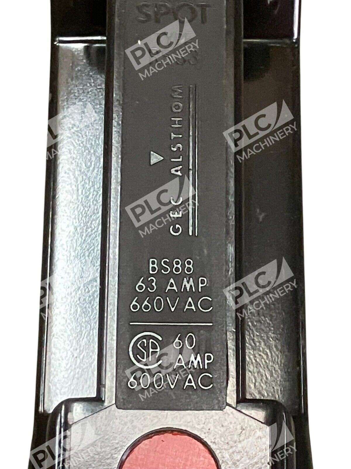 GEC Alsthom BS88 63A 660VAC 60A 600VAC Red Spot Fuse Holder Type RS63 - Image 4