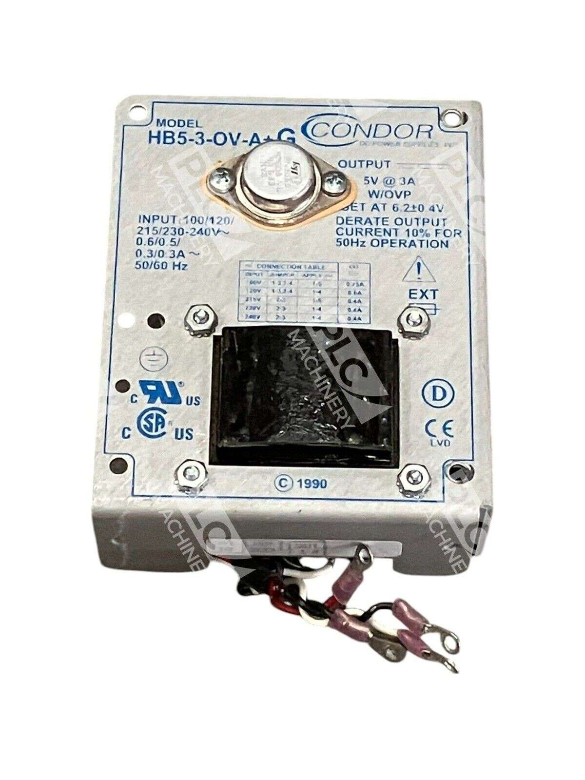 Condor HB5-3-OV-A+G - Condor 5V 3A Power Supply HB5-3-OV-A+G