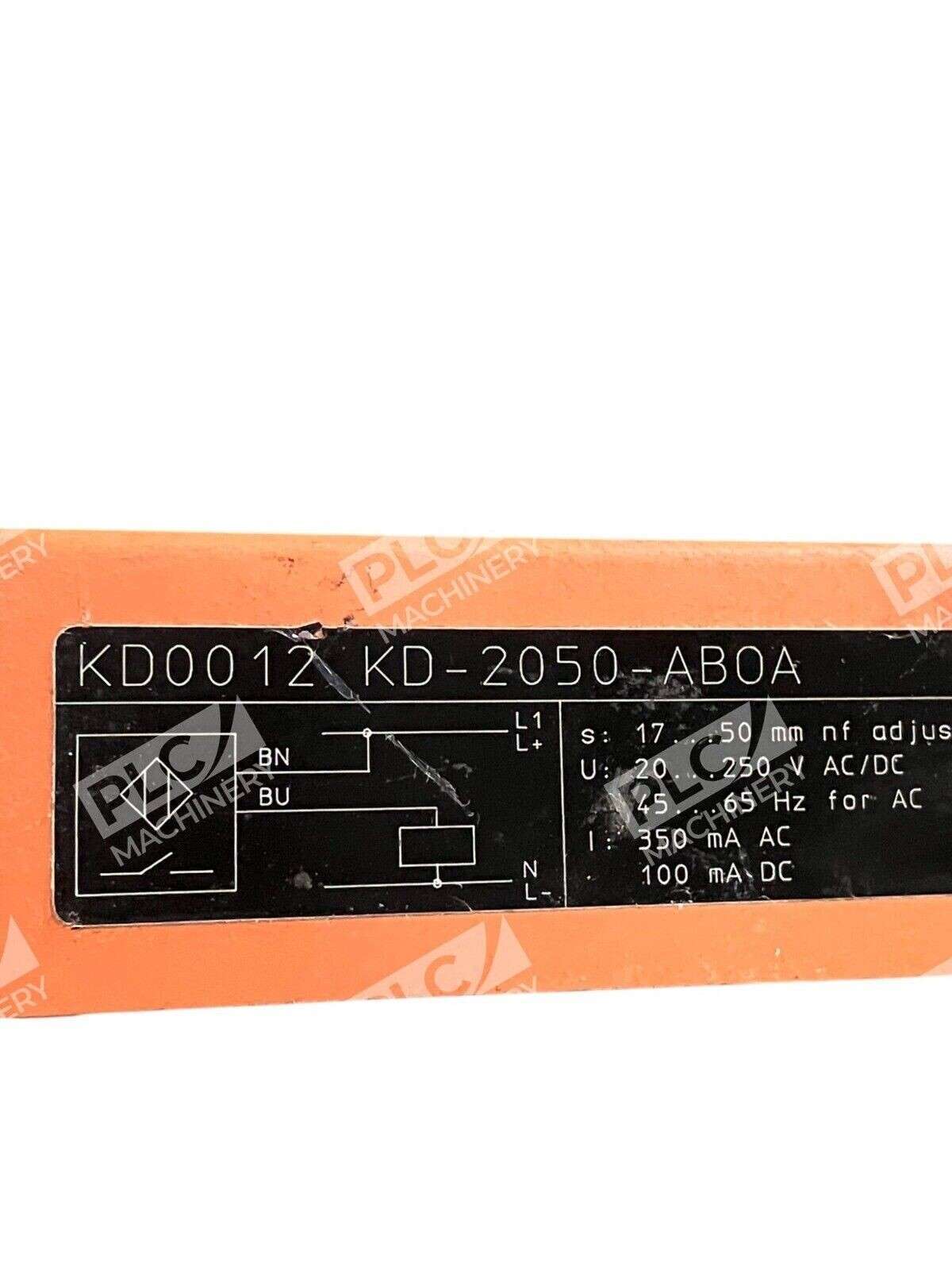 IFM Efector Capacitave Proximity Switch KD-2050-ABOA-KD0012 - Image 3
