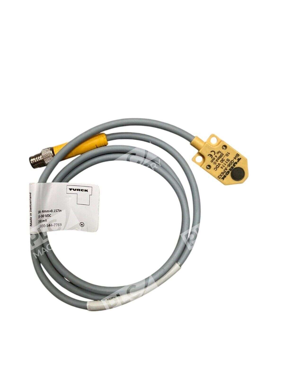 Turck BI4-Q06-AP6X2-0.8-PSG3M/S1174 - Turck 4mm 200mA 10-30VDC 1620172 Inductive Sensor BI4-Q06-AP