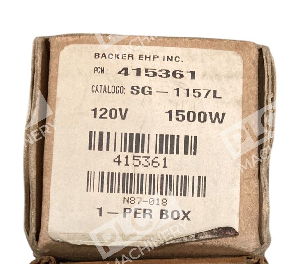 Backer EHP SG-1157L - Backer EHP 415361 120V 1500W Water Heater Element SG-1157L