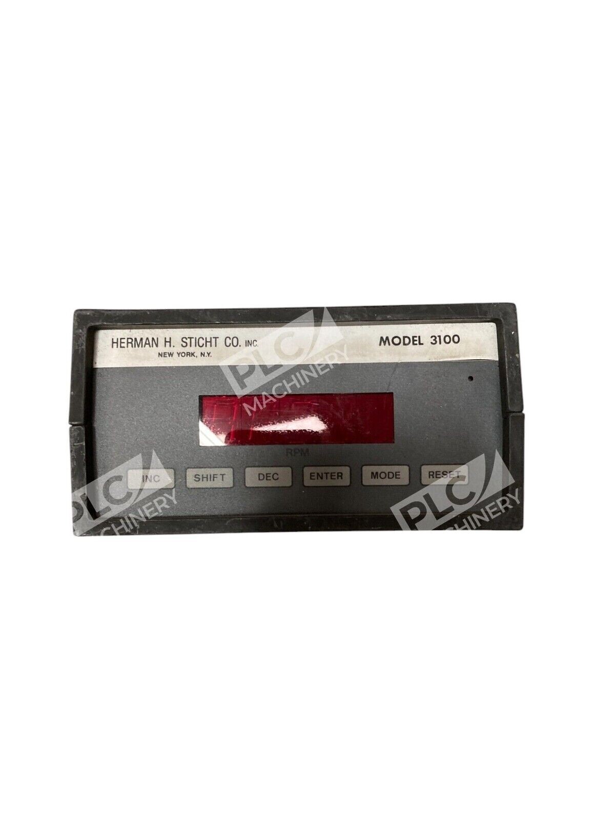 Herman H Sticht 3100 - Herman H Sticht Tachometer Process Time Indicator Controller