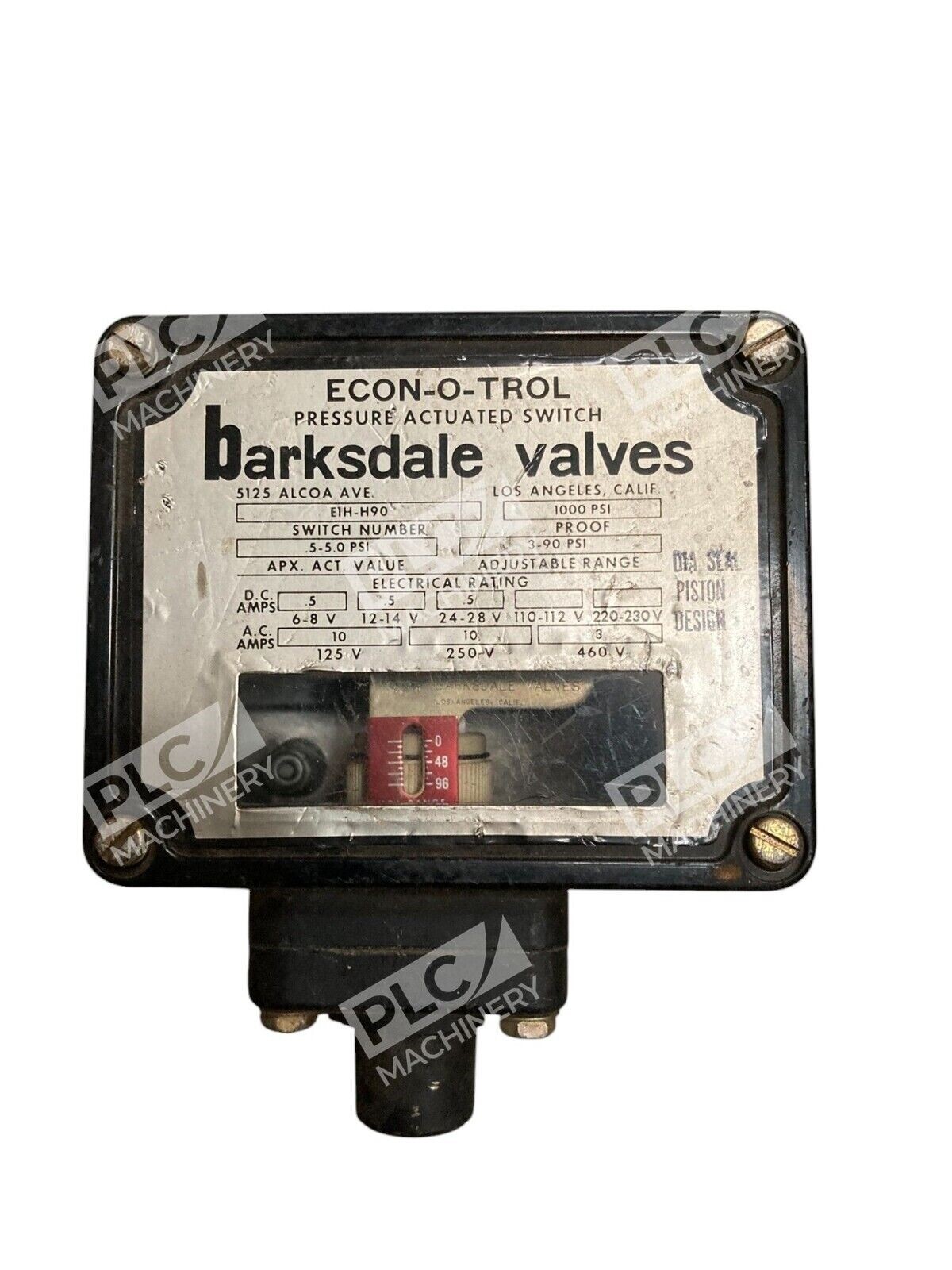 Barksdale E1H-H90 - Barksdale Valves Econ-O-Trol 1000PSI .5-5.0PSI 3-90PSI Press