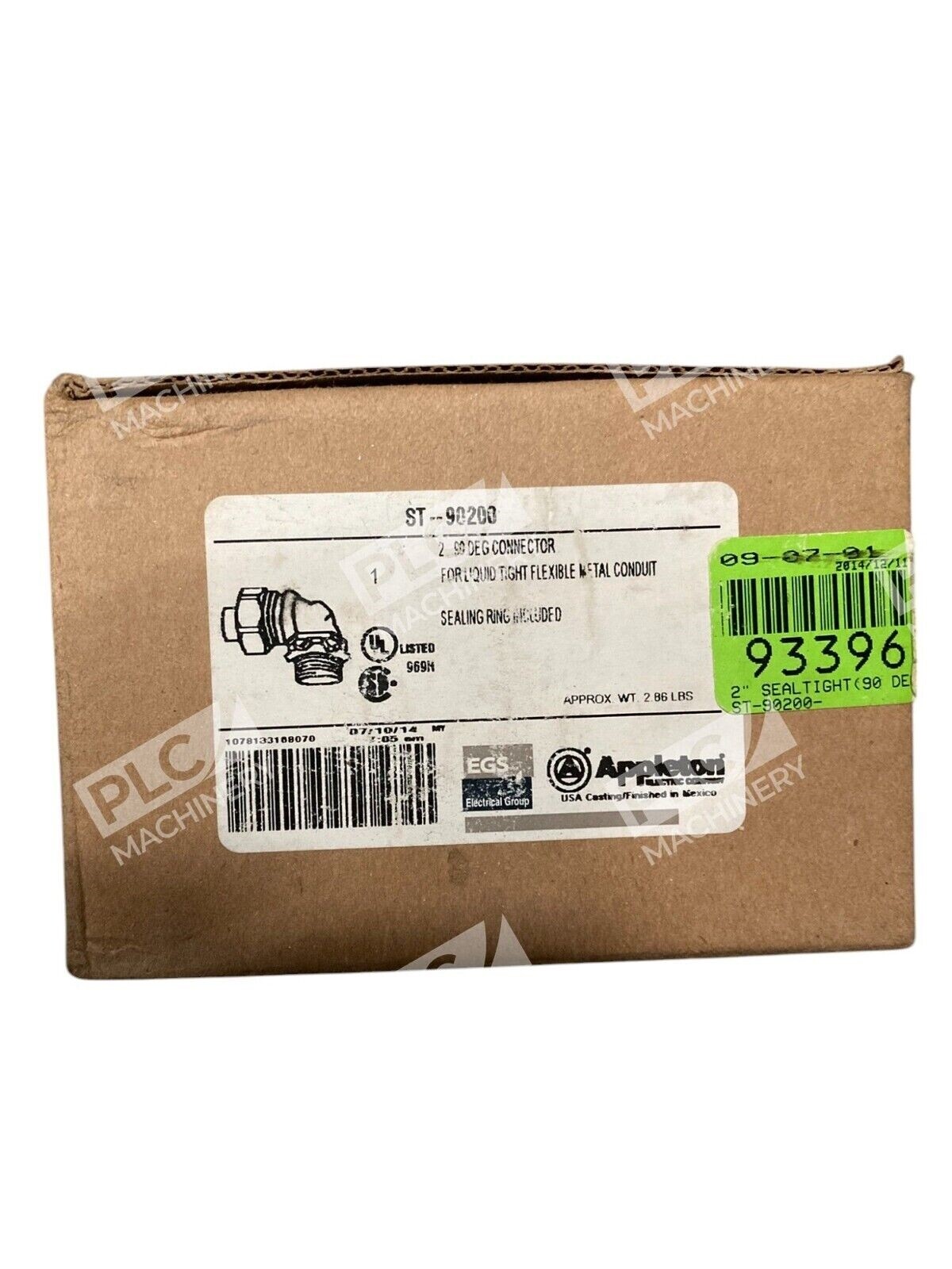 Appleton ST-90200 - Appleton EGS 2ST 2" 90Deg Liquid Tight Flexible Metal Condui