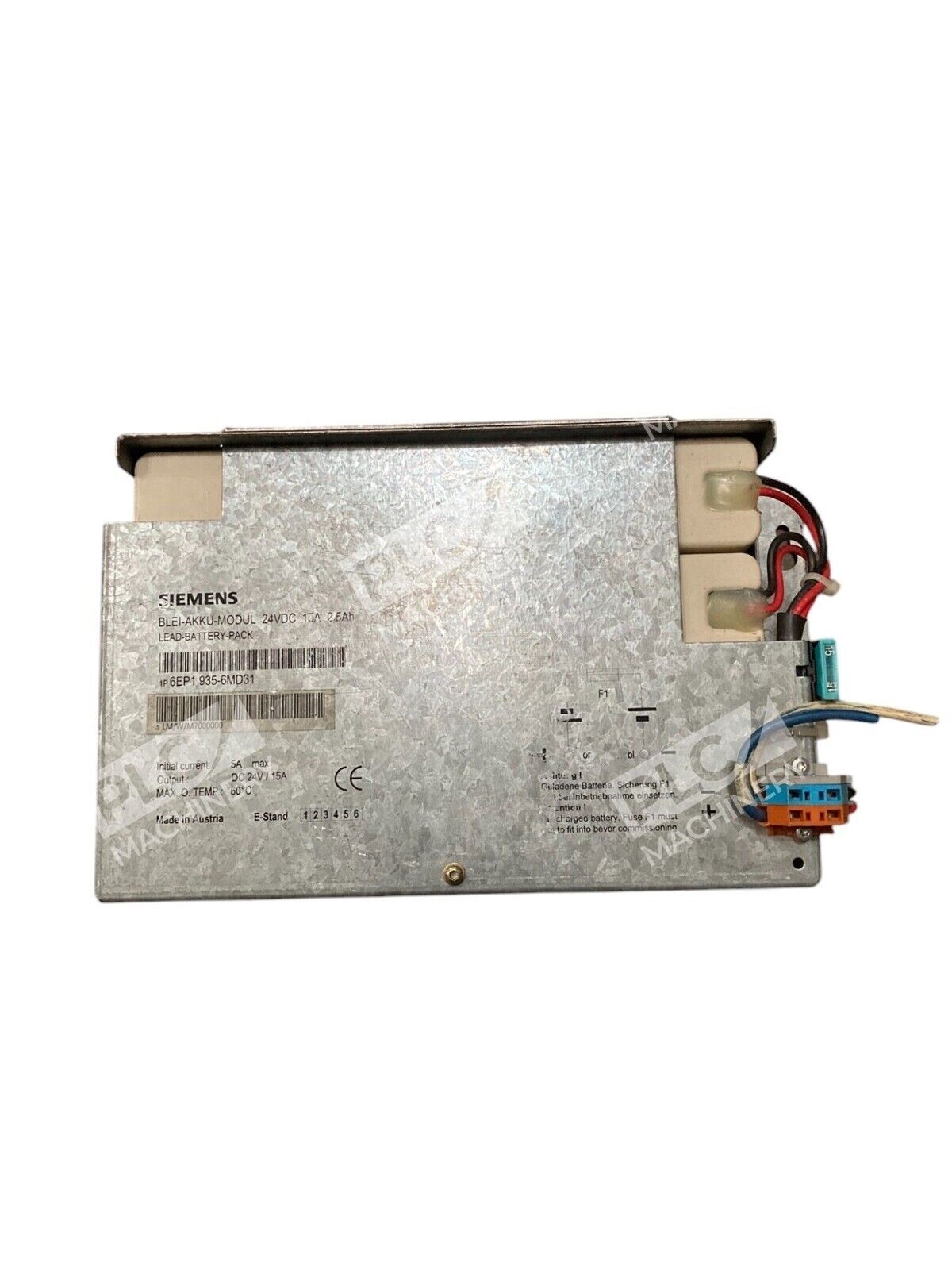 Siemens BLEI-AKKU-MODUL - Siemens 5-6MD31 BLEI-AKKU-MODUL 6EP1 93 24VDC 15A 2.5Ah Lead