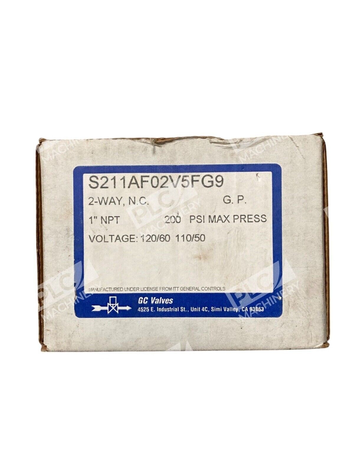 GC Valves 1" NPT 200PSI Solenoid Valve S211AF02V5FG9 - Image 2