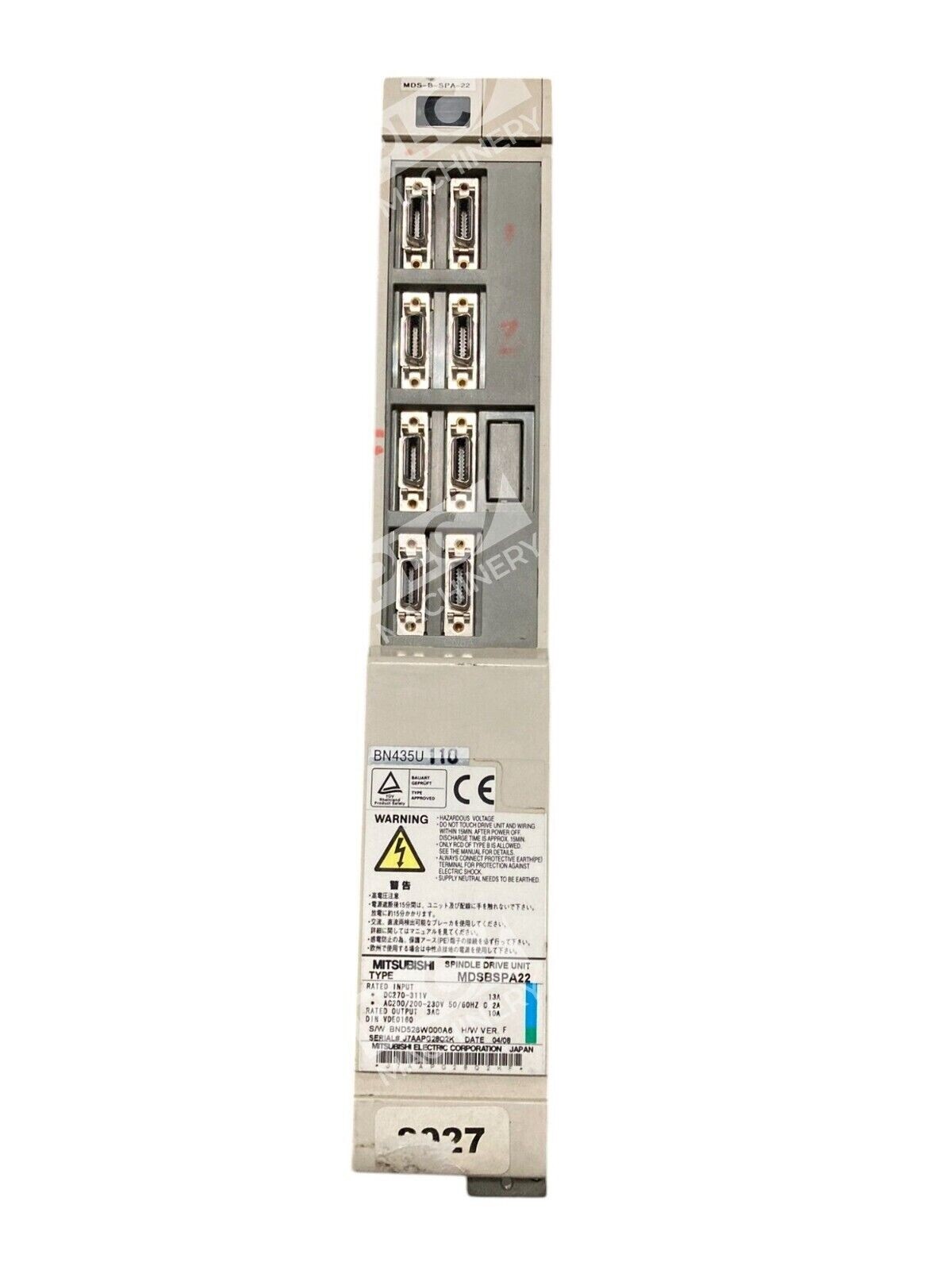 Mitsubishi MDSBSPA22 - Mitsubishi Electric MDS-B-SPA-22 3AC 10A VDE0160 Spindle Dri